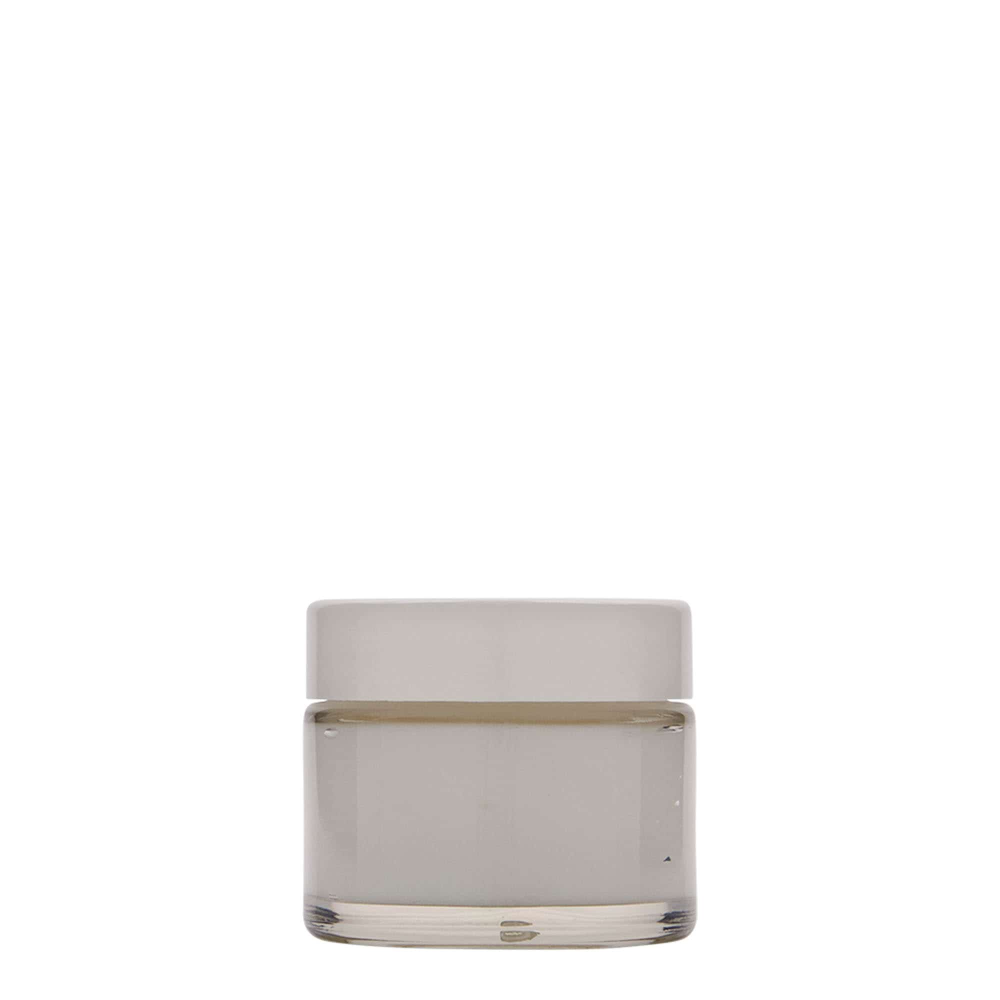 50 ml Tiegel 'Beauty', Glas, Mündung: Schraubverschluss
