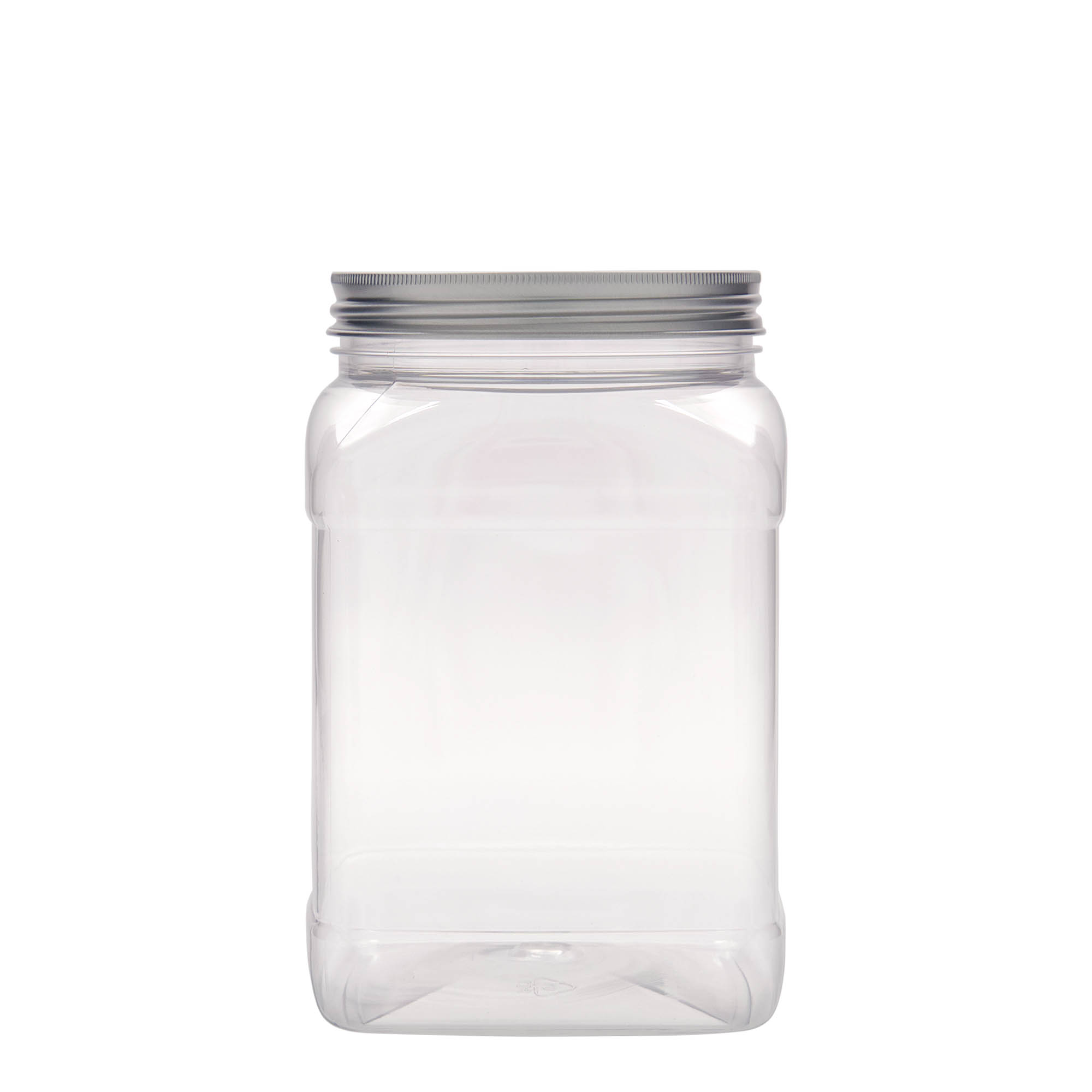 1.500 ml PET-Dose „Dana“, quadratisch, Kunststoff, Mündung: 100/400