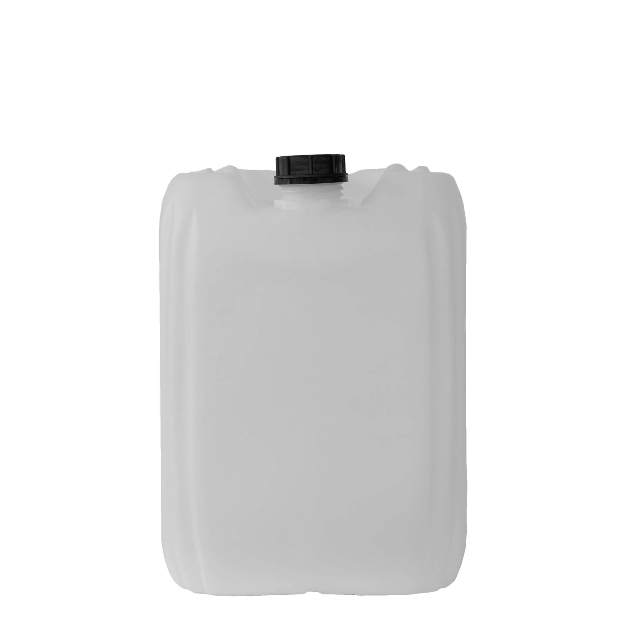 30 l Kanister, rechteckig, HDPE-Kunststoff, natur, Mündung: ND 60 30 l Kanister, rechteckig, HDPE-Kunststoff, natur, Mündung: ND 60