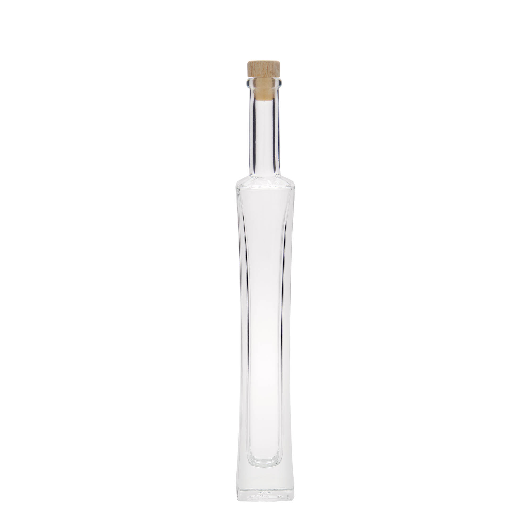 100 ml Glasflasche 'Koko', quadratisch, Mündung: Kork