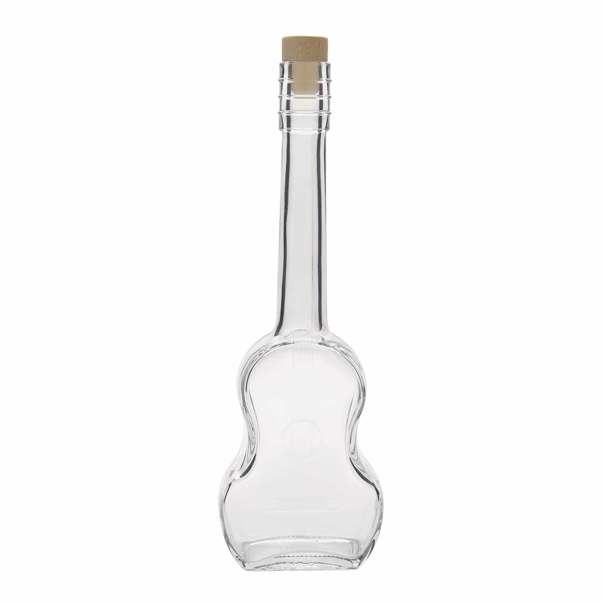 500 ml Glasflasche „Gitarre“, Mündung: Kork