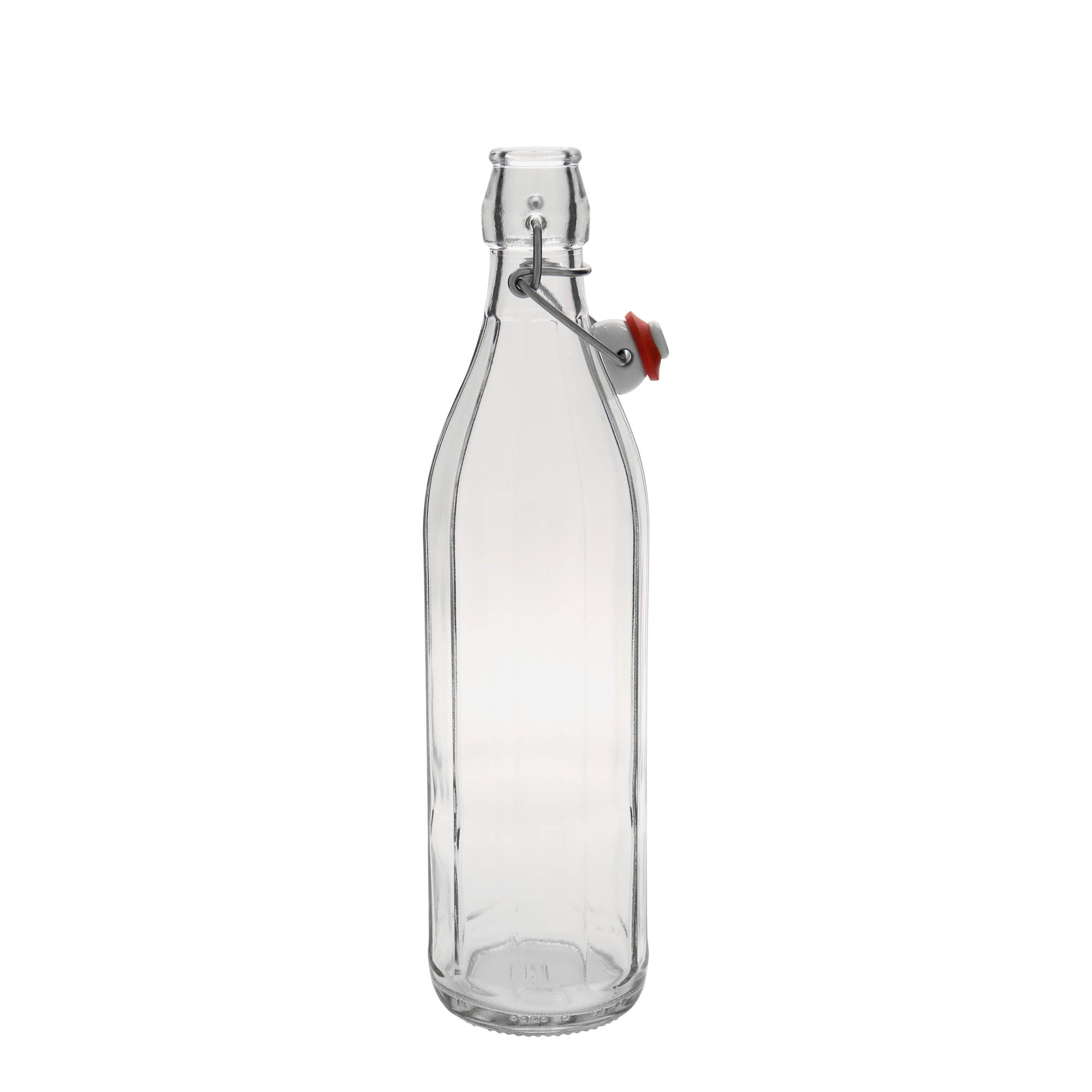 750 ml Glasflasche 'Bravo', zehneckig, Mündung: Bügelverschluss 750 ml Glasflasche 'Bravo', zehneckig, Mündung: Bügelverschluss