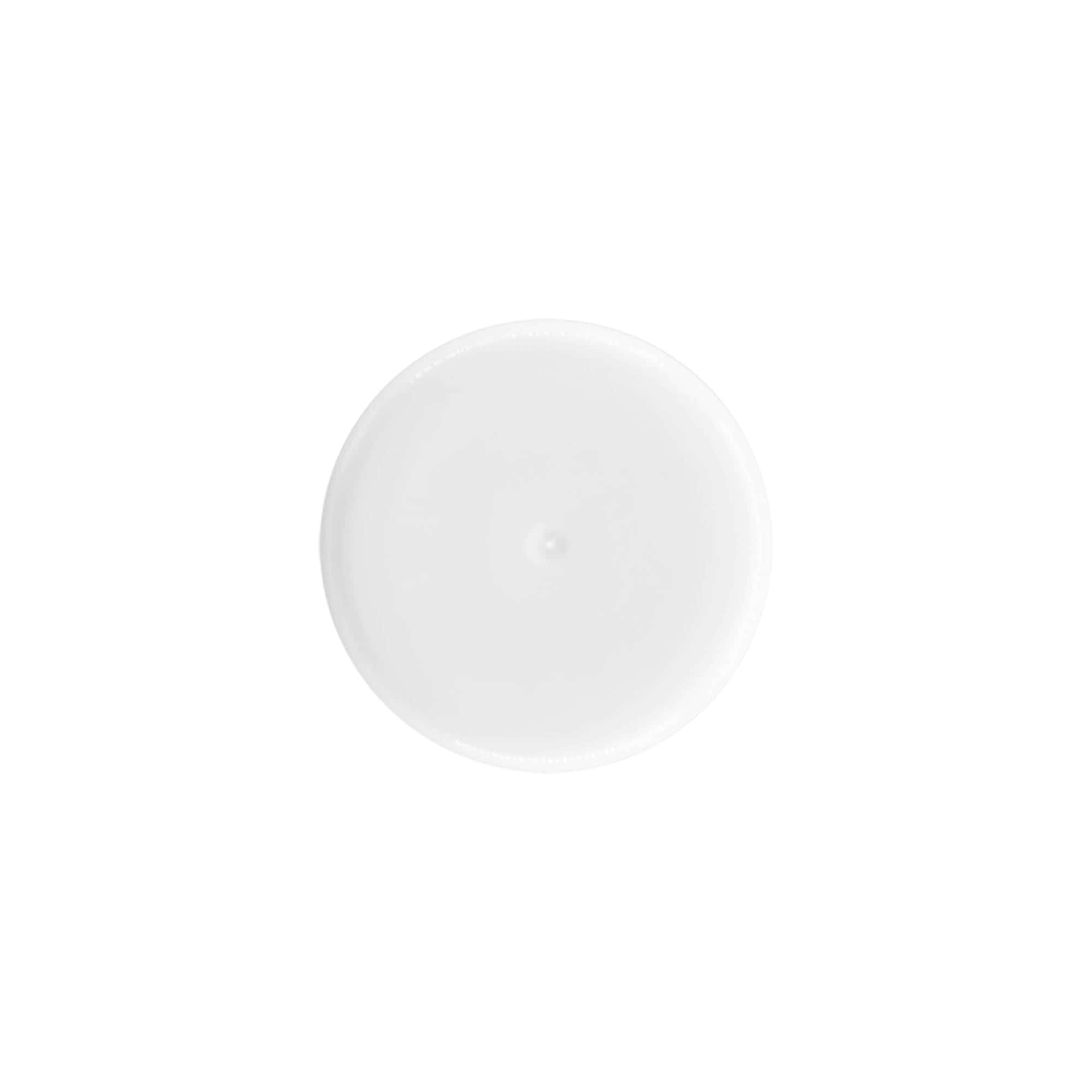 Kappe für 50 ml Roll-On-Flasche, PP-Kunststoff, weiß, für Mündung: Schraubverschluss Kappe für 50 ml Roll-On-Flasche, PP-Kunststoff, weiß, für Mündung: Schraubverschluss