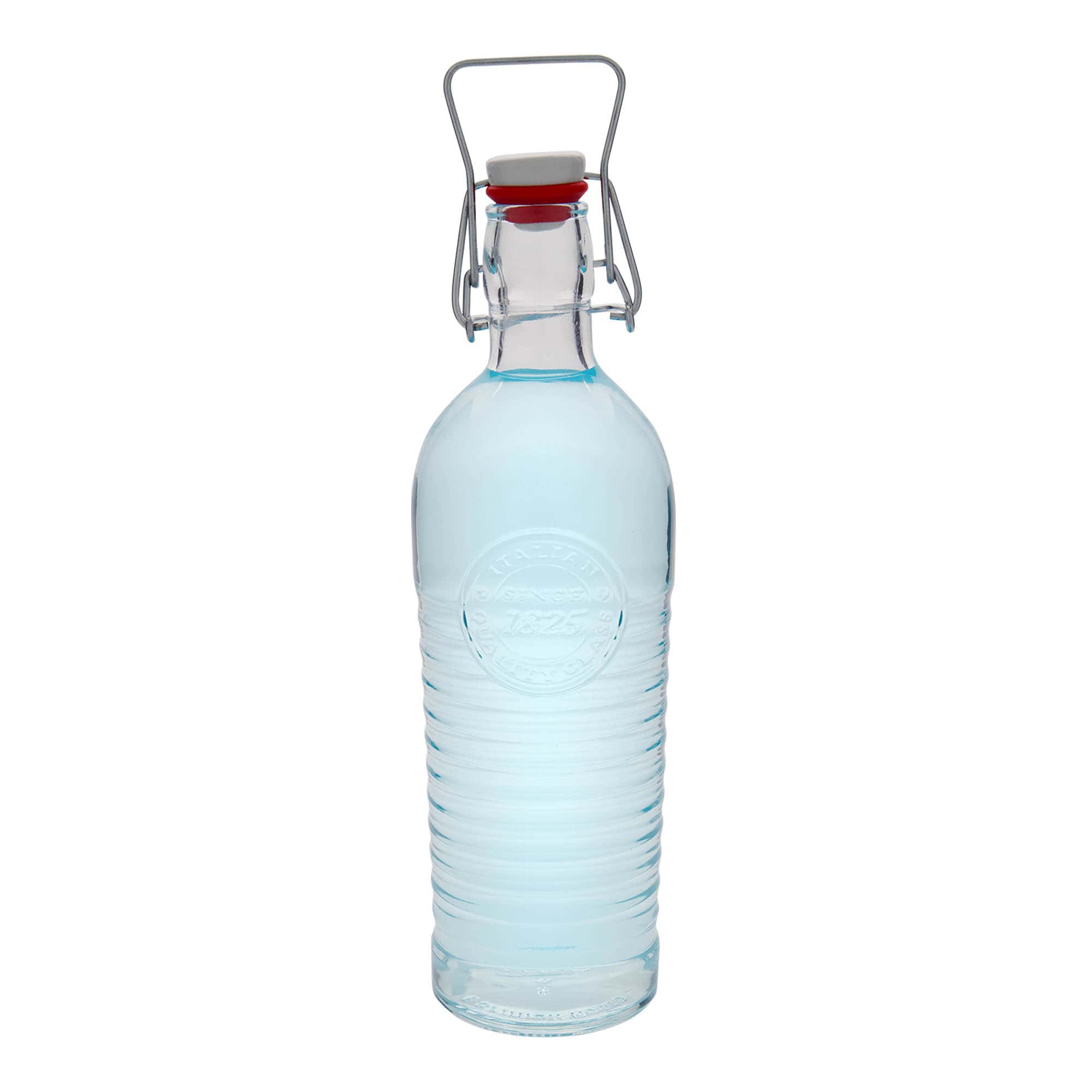 1.200 ml Glasflasche 'Officina 1825', Mündung: Bügelverschluss 1.200 ml Glasflasche 'Officina 1825', Mündung: Bügelverschluss