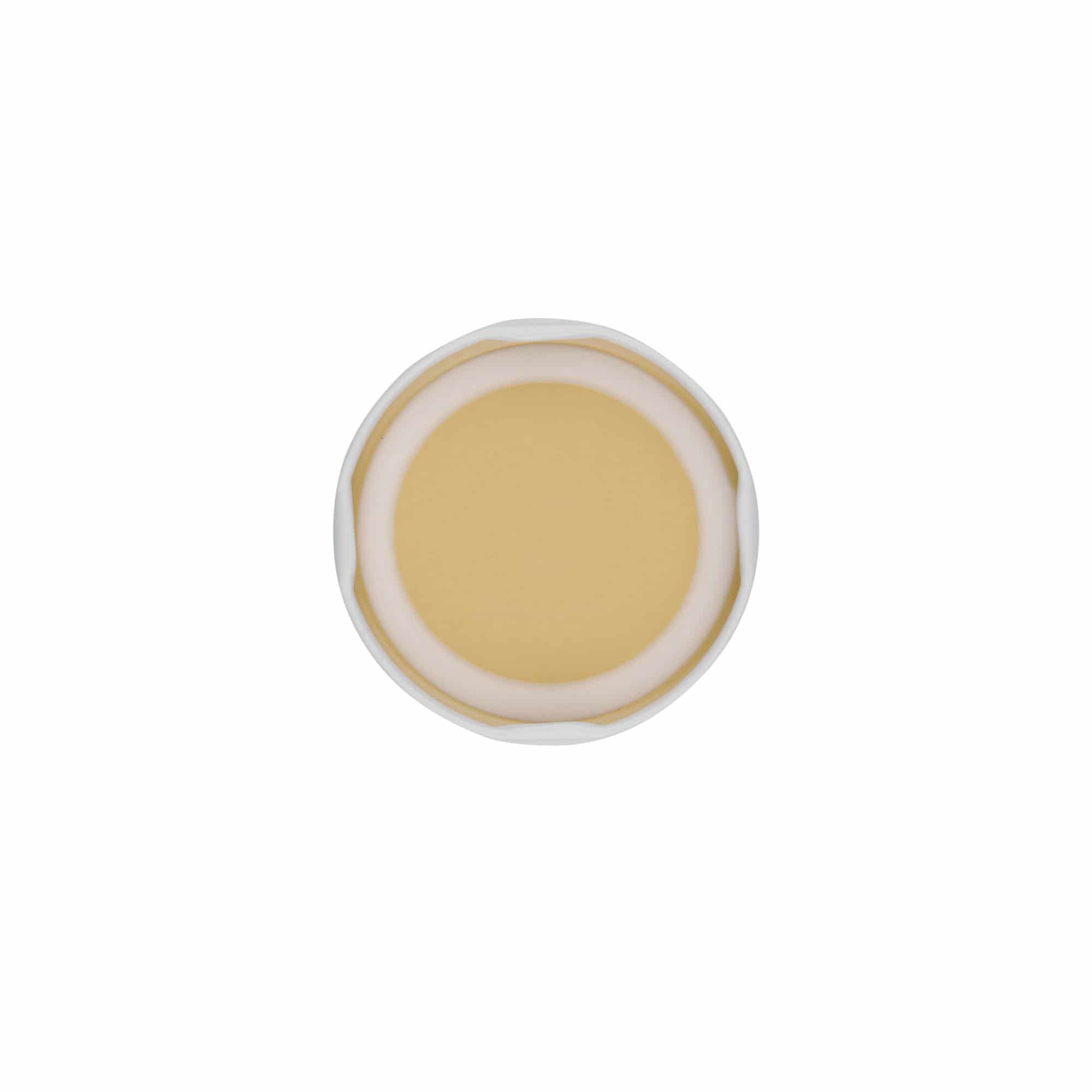 Twist-Off-Deckel, Weißblech, weiß, für Mündung: TO 58