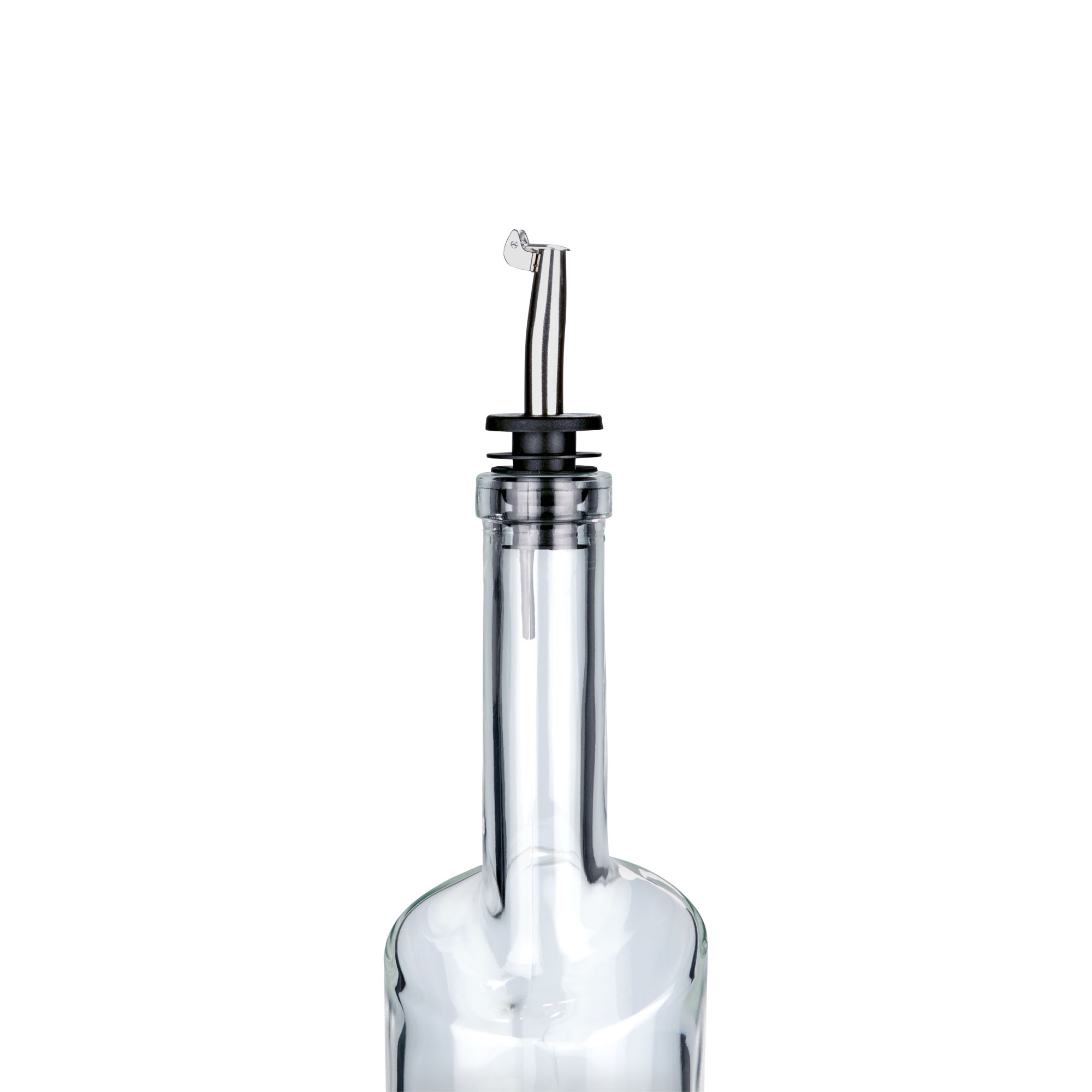 Ausgießer Inox mit Metallklappe, Edelstahl, silber Ausgießer Inox mit Metallklappe, Edelstahl, silber