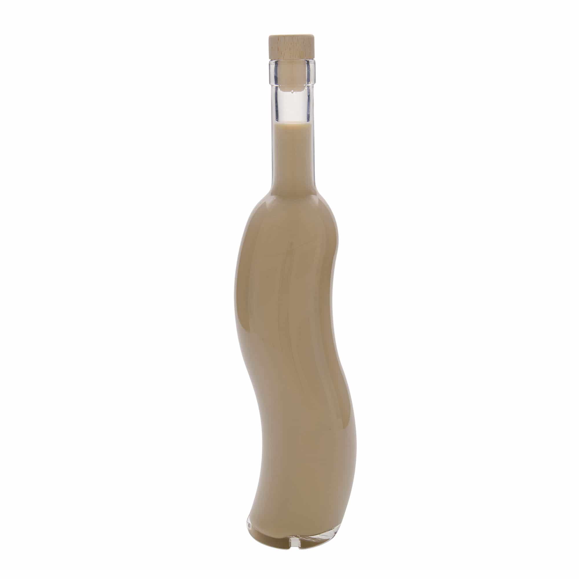 500 ml Glasflasche 'La-Ola', halbrund, Mündung: Kork