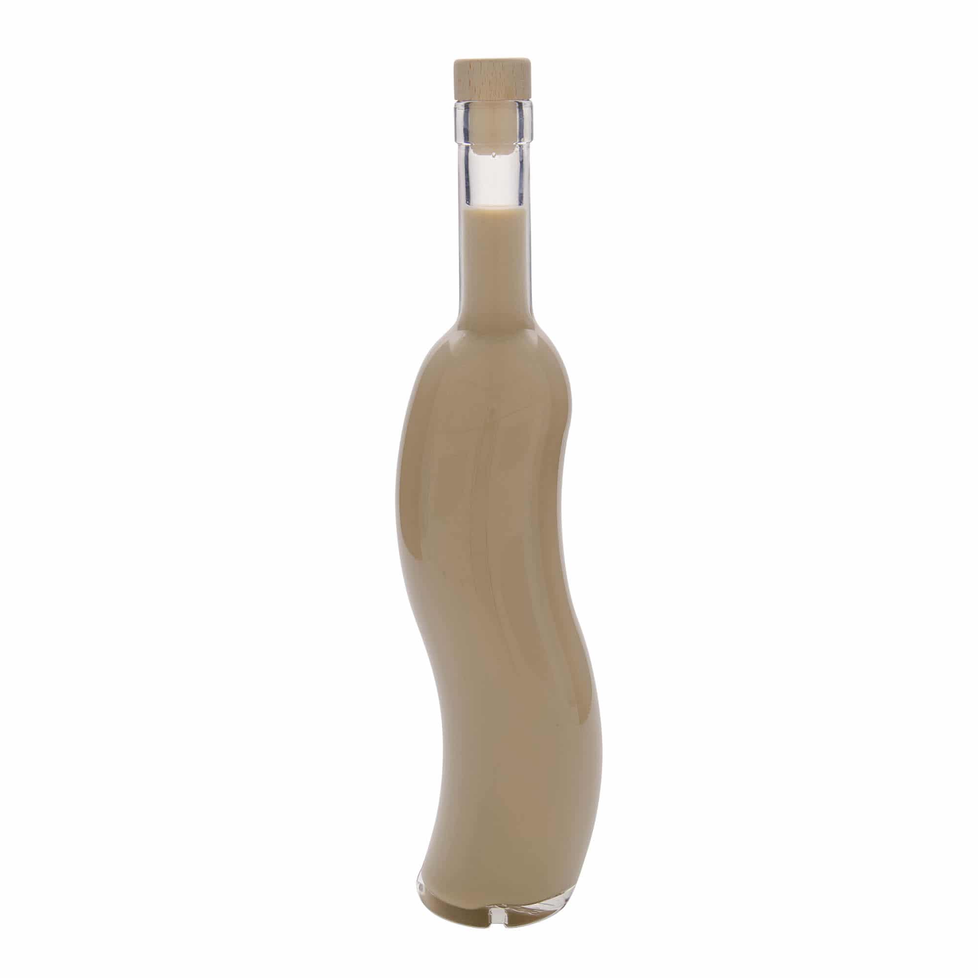500 ml Glasflasche „La-Ola“, halbrund, Mündung: Kork