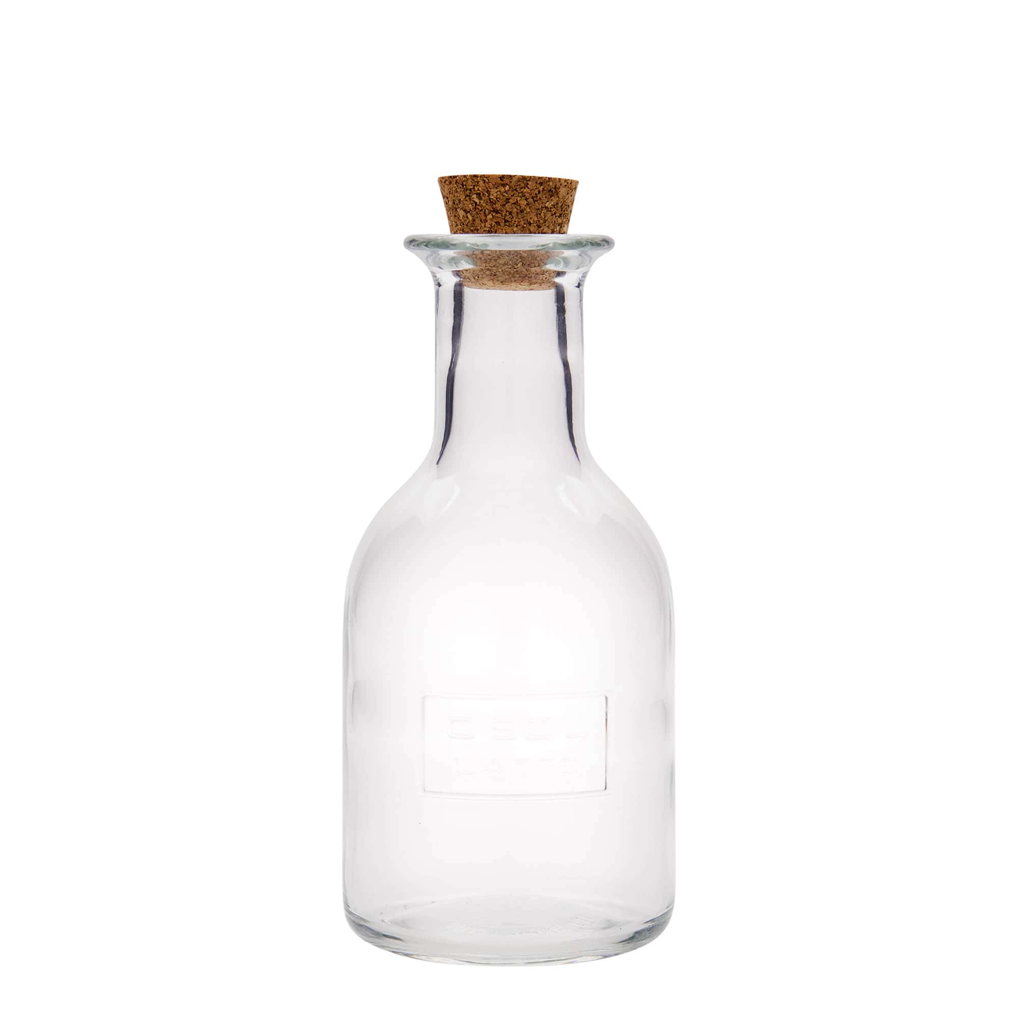 500 ml Glasflasche 'Optima Latte', Mündung: Kork