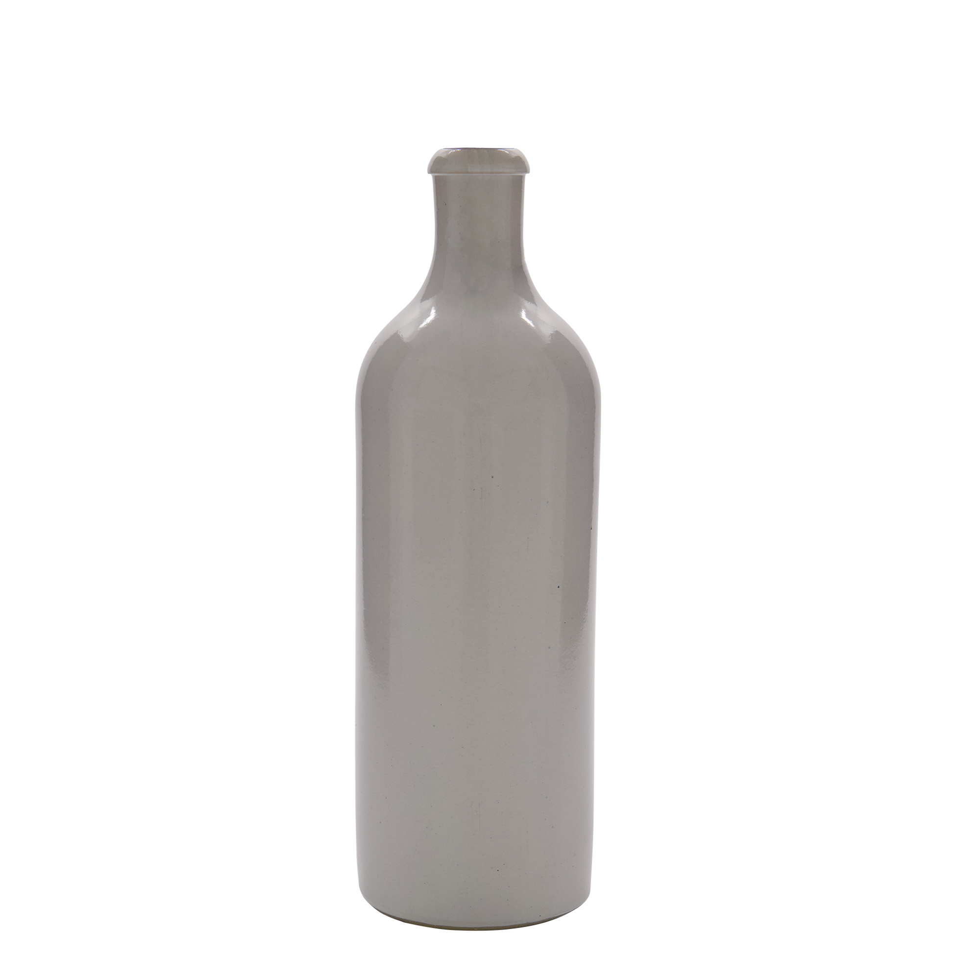 750 ml Tonkrug, Steinzeug, weiß, Mündung: Bügelverschluss 750 ml Tonkrug, Steinzeug, weiß, Mündung: Bügelverschluss