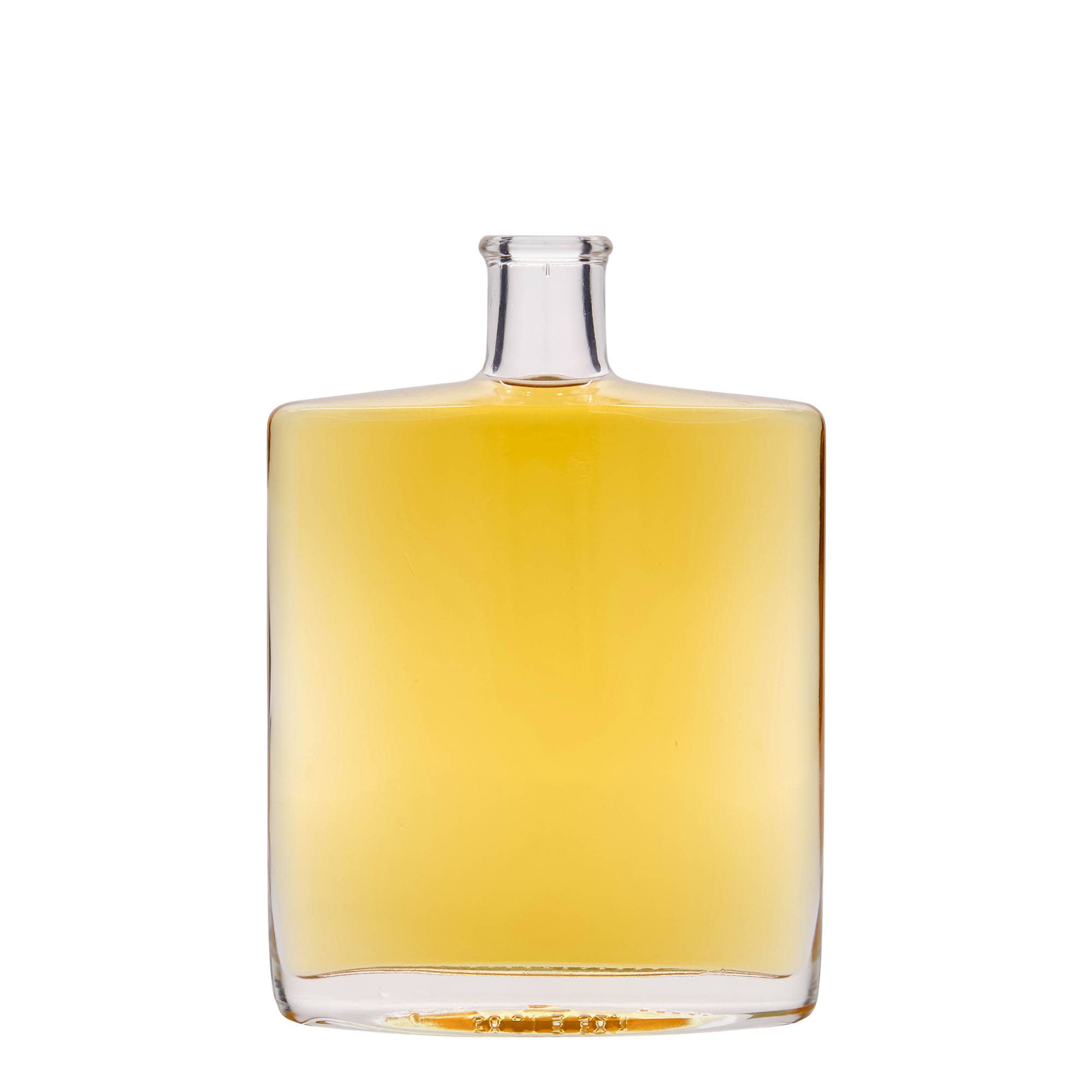 500 ml Glasflasche „Zorbas“, oval, Mündung: Kork