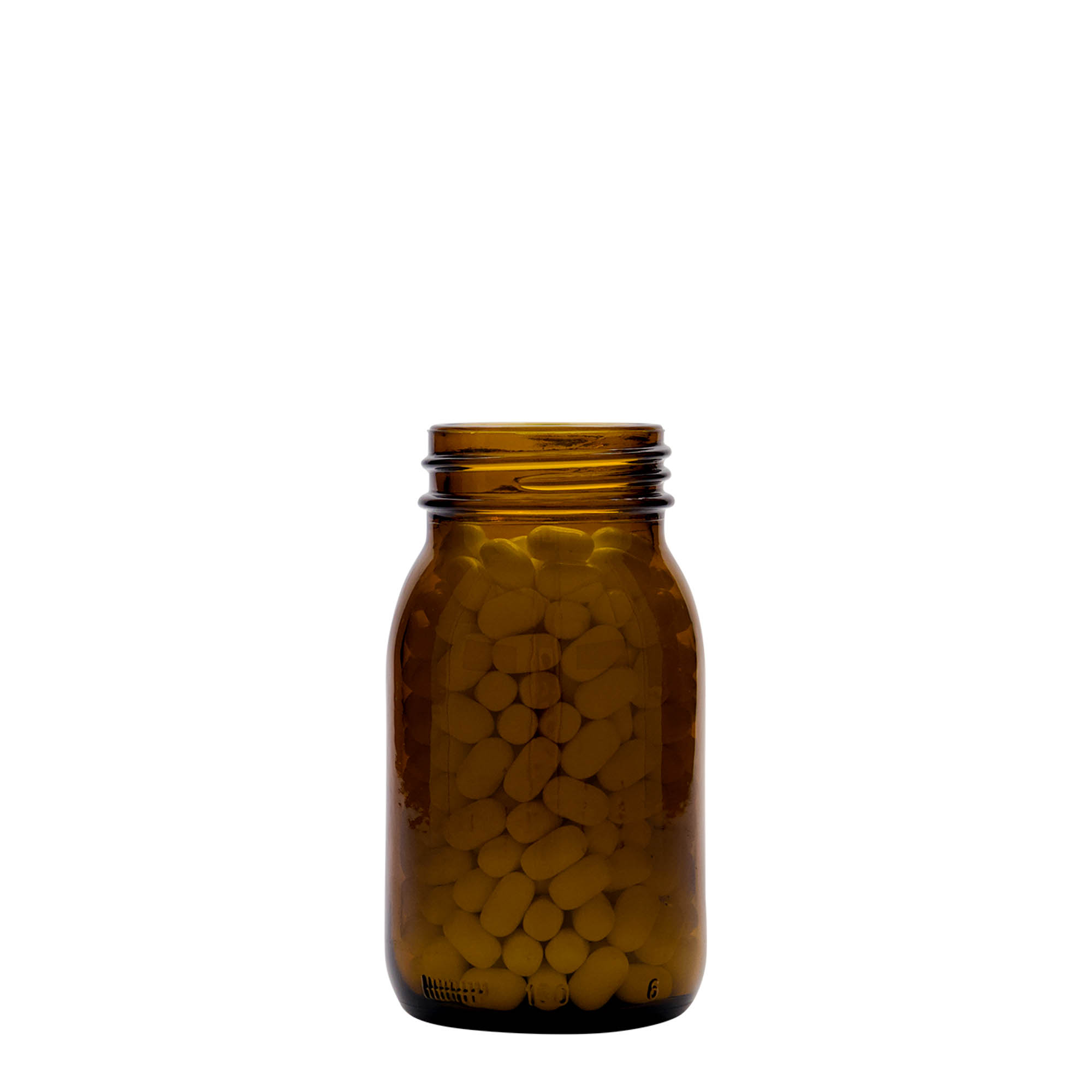 150 ml Weithalsglas, braun, Mündung: DIN 45 150 ml Weithalsglas, braun, Mündung: DIN 45