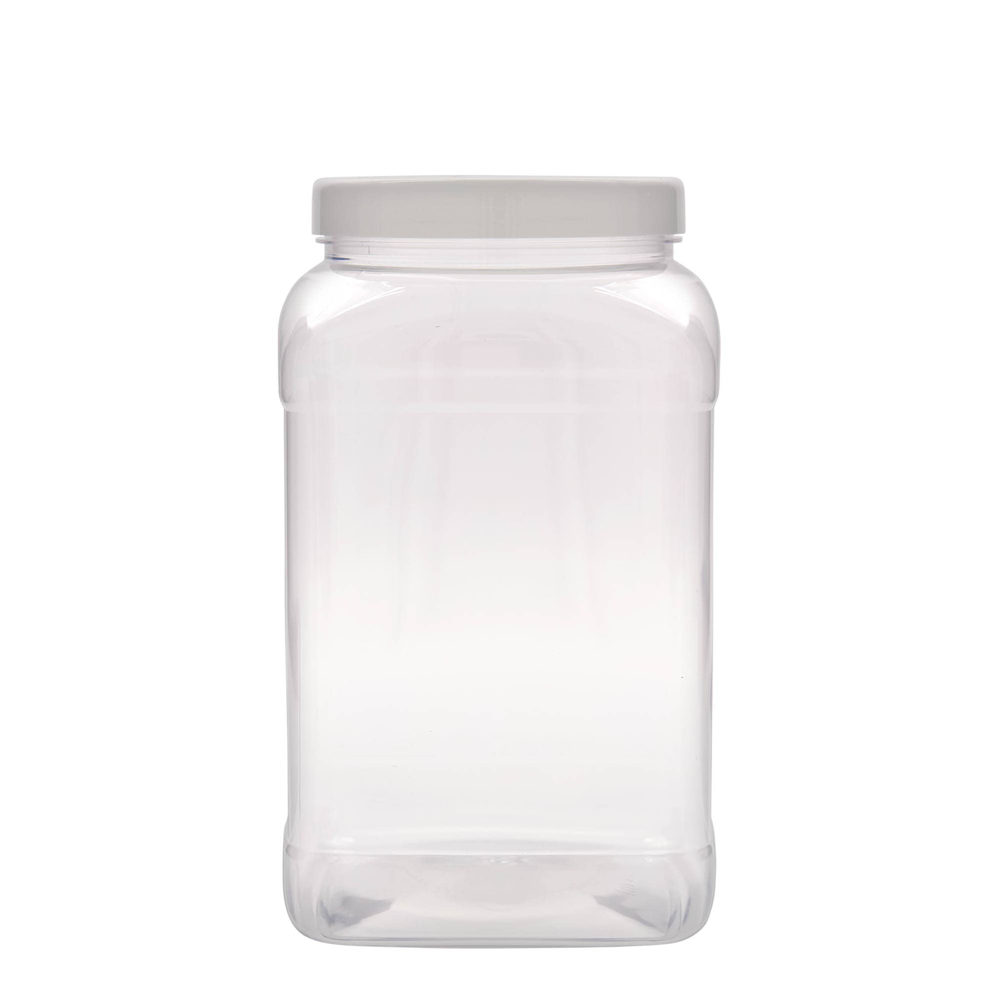 3.000 ml PET-Dose „Dana“, quadratisch, Kunststoff, Mündung: 110/400