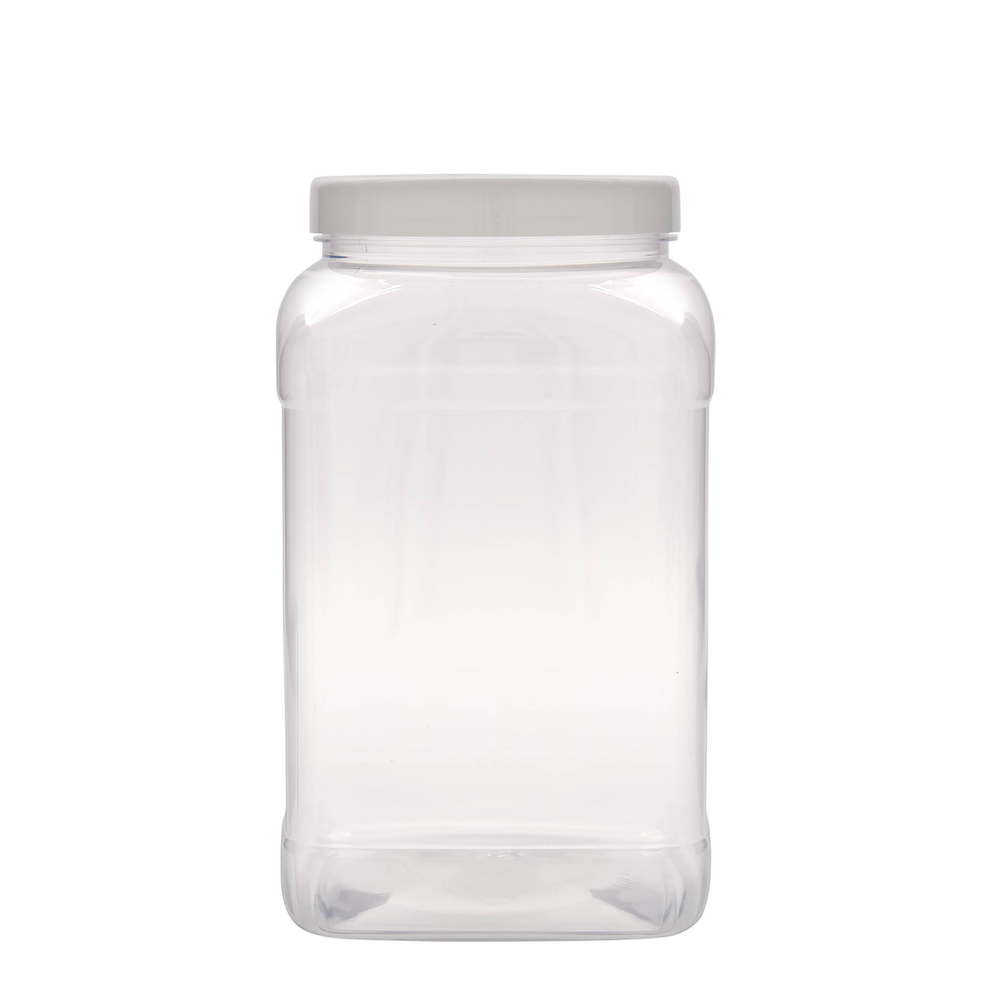 3.000 ml PET-Dose „Dana“, quadratisch, Kunststoff, Mündung: 110/400