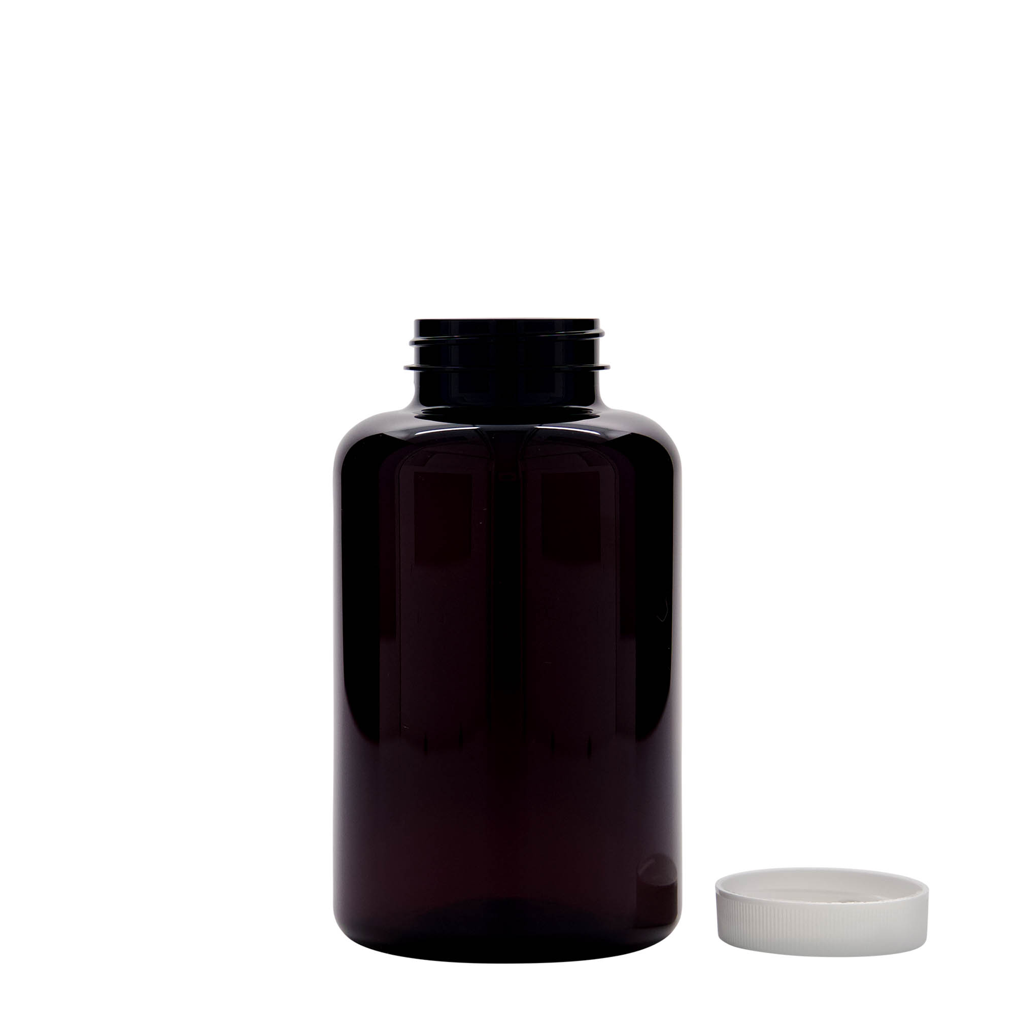 500 ml PET-Packer, Kunststoff, braun, Mündung: 45/400 500 ml PET-Packer, Kunststoff, braun, Mündung: 45/400