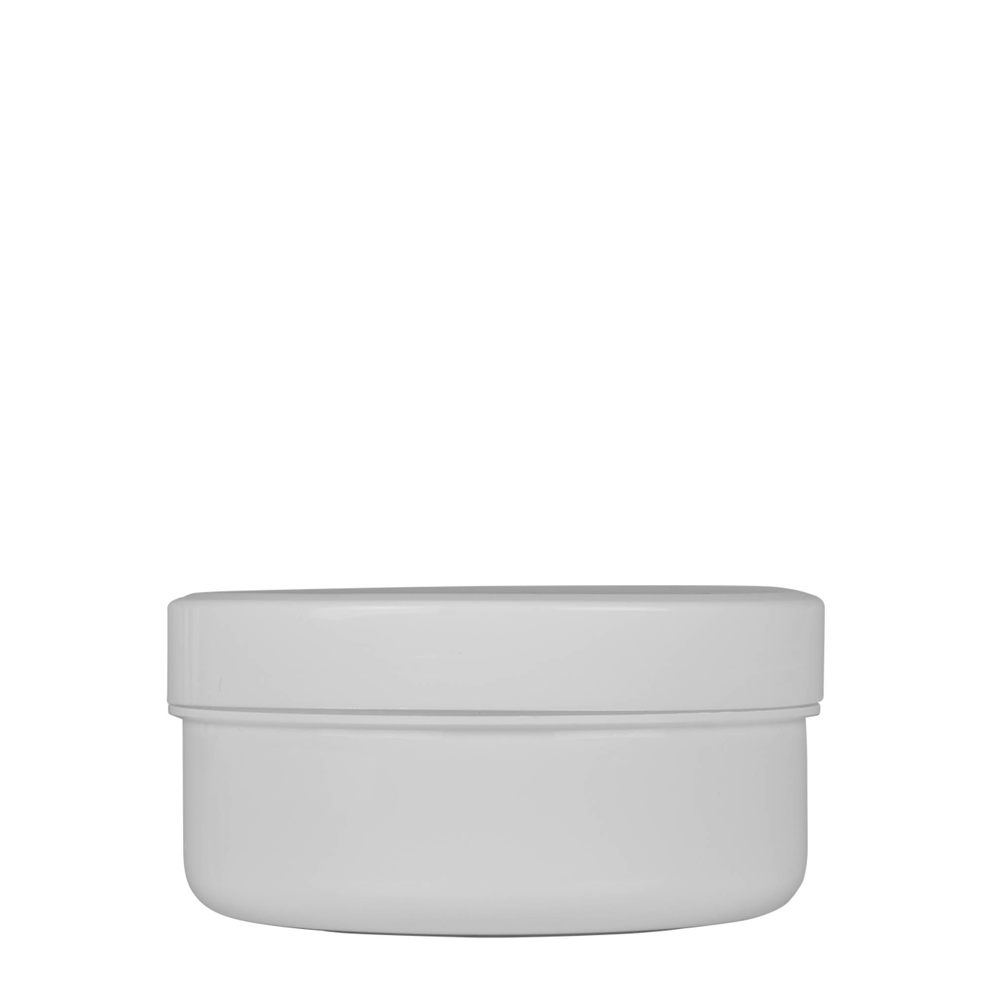 250 ml Kunststoffdose 'White Line', PP, weiß, Mündung: Schraubverschluss 250 ml Kunststoffdose 'White Line', PP, weiß, Mündung: Schraubverschluss