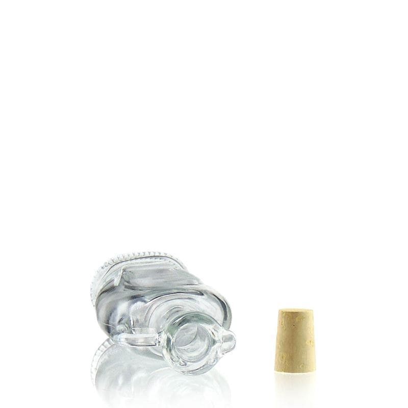 250 ml Glasflasche 'Eleganta', oval, Mündung: Kork 250 ml Glasflasche 'Eleganta', oval, Mündung: Kork
