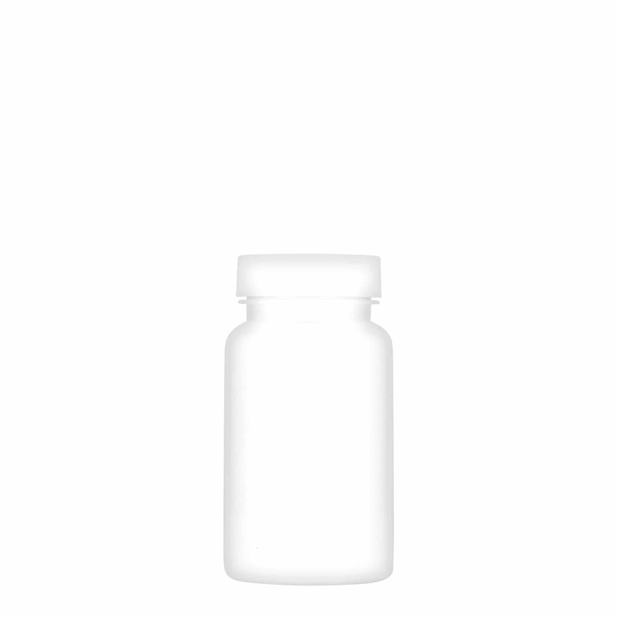 100 ml PET-Packer, Kunststoff, weiß, Mündung: GPI 38/400