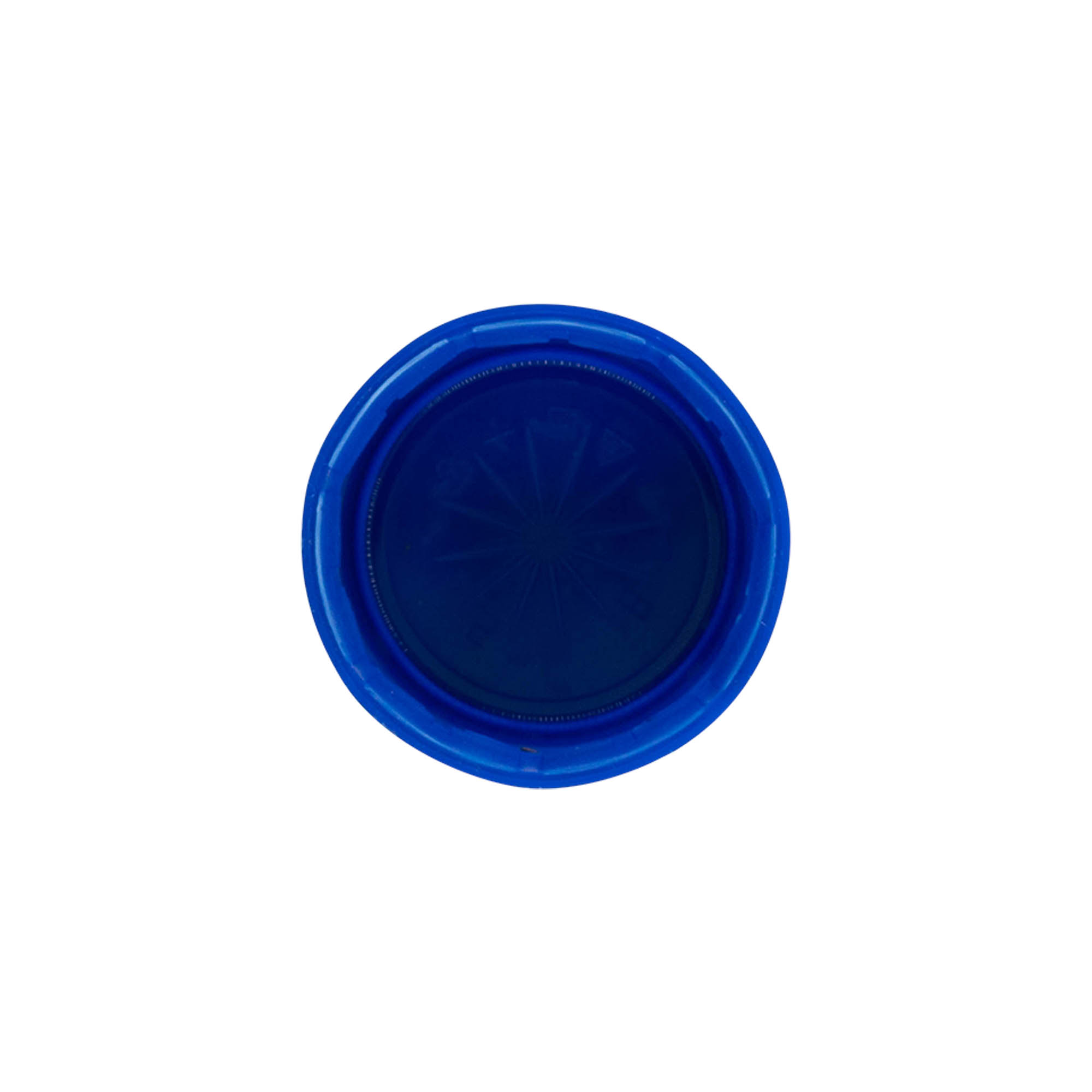 Schraubverschluss Zweistartgewinde, PE-Kunststoff, blau, für Mündung: PET 38 mm Schraubverschluss Zweistartgewinde, PE-Kunststoff, blau, für Mündung: PET 38 mm