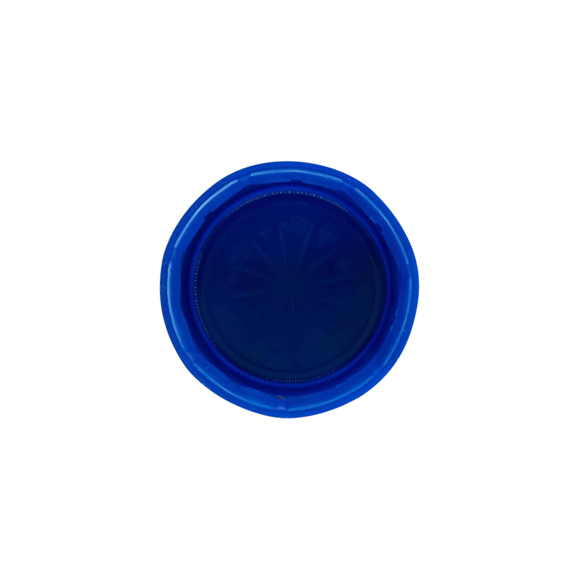 Schraubverschluss Zweistartgewinde, PE-Kunststoff, blau, für Mündung: PET 38 mm Schraubverschluss Zweistartgewinde, PE-Kunststoff, blau, für Mündung: PET 38 mm