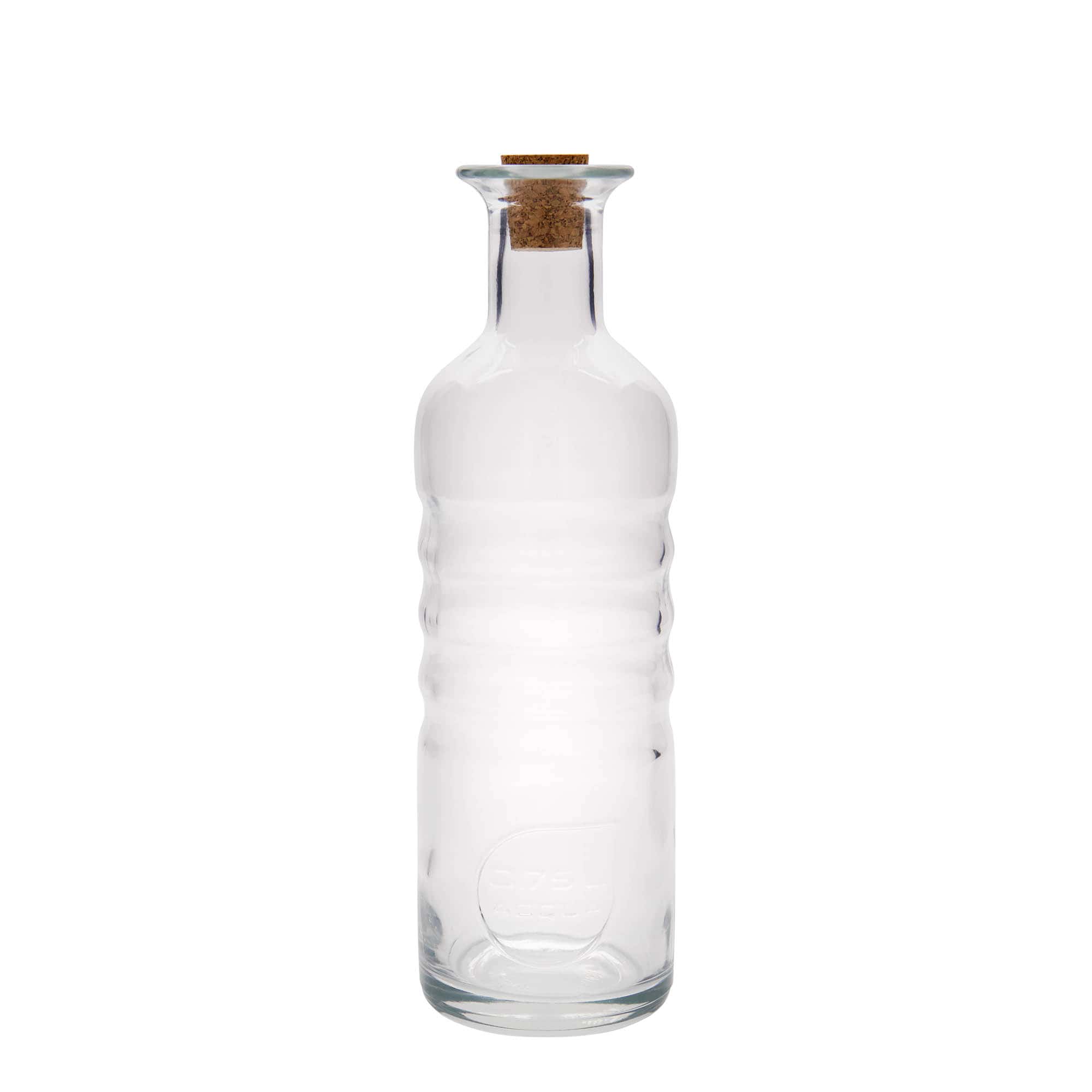 750 ml Glasflasche „Optima Acqua“, Mündung: Kork