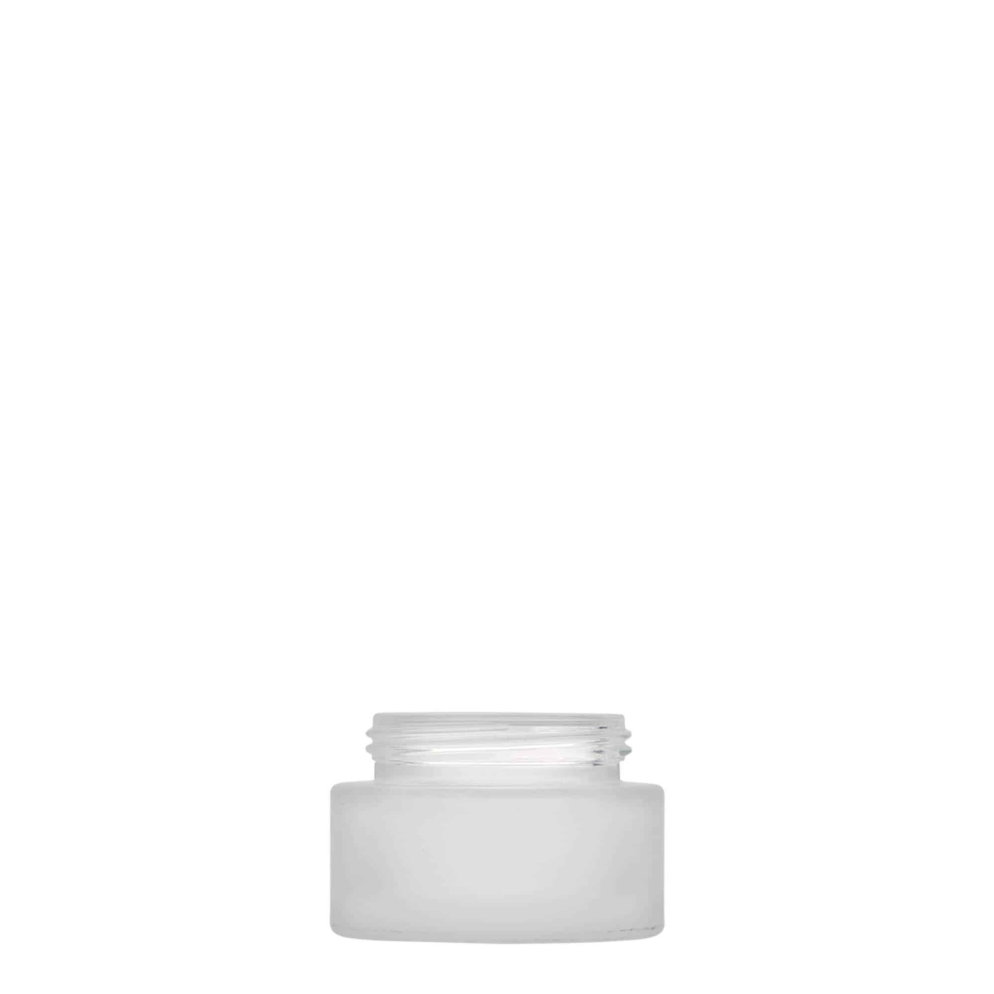 15 ml Tiegel „Platin Edition“, Glas, geeist, Mündung: Schraubverschluss