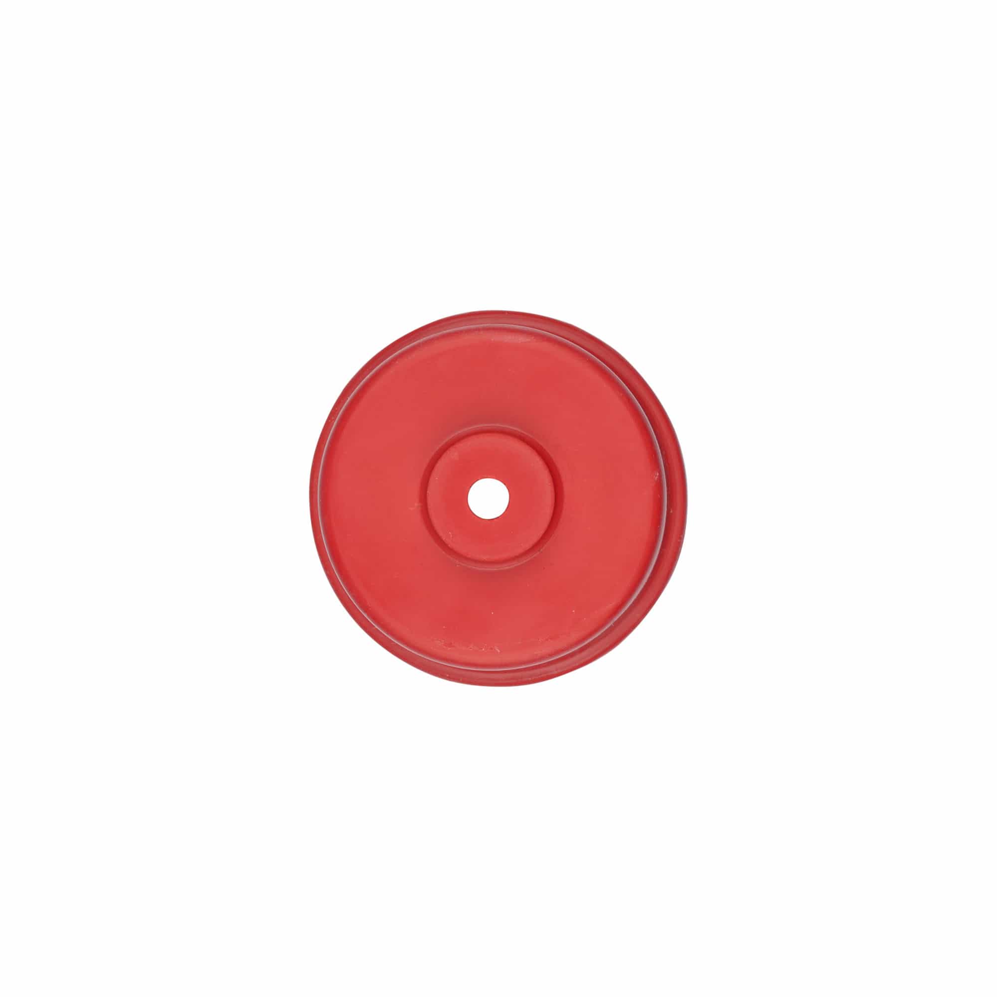 Gärkappe Typ 5, Gummi, rot