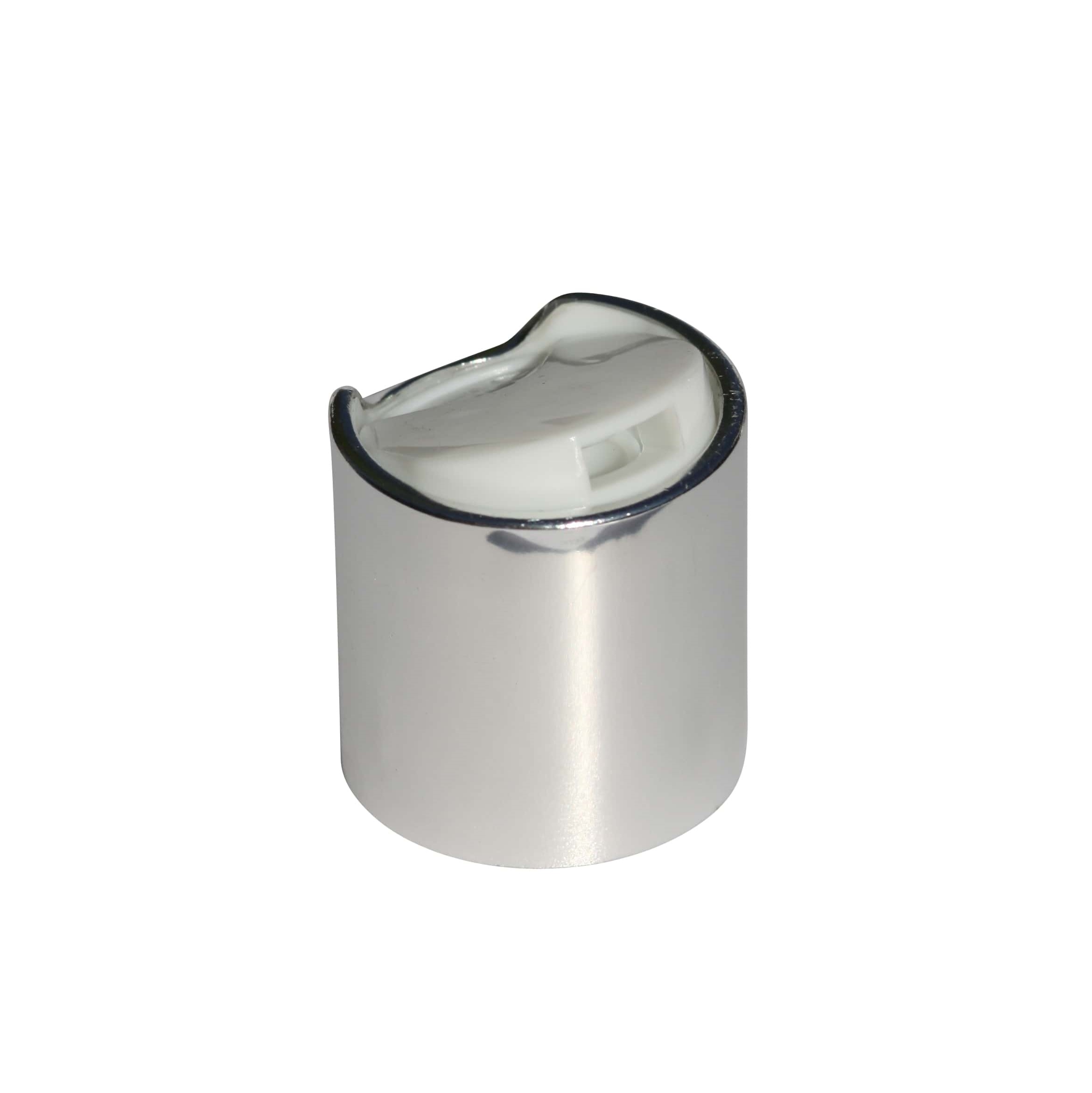 Schraubverschluss Disc Top, PP-Kunststoff, silber, für Mündung: GPI 24/410