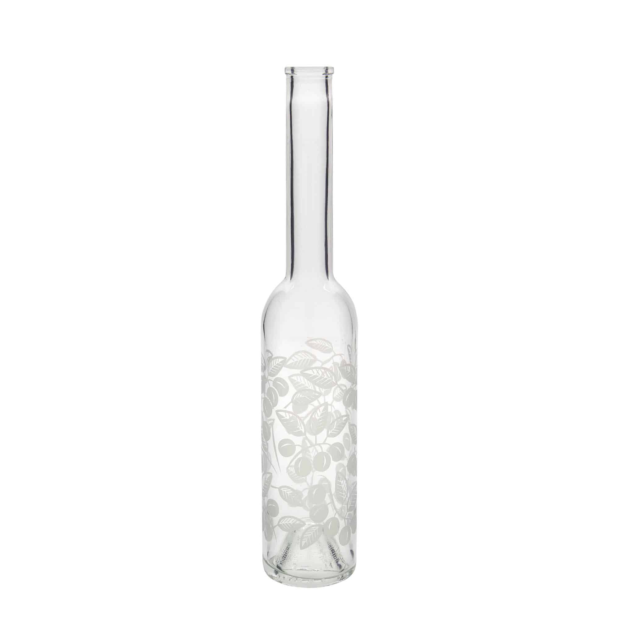350 ml Glasflasche 'Opera', Motiv: Mirabellen, Mündung: Kork 350 ml Glasflasche 'Opera', Motiv: Mirabellen, Mündung: Kork