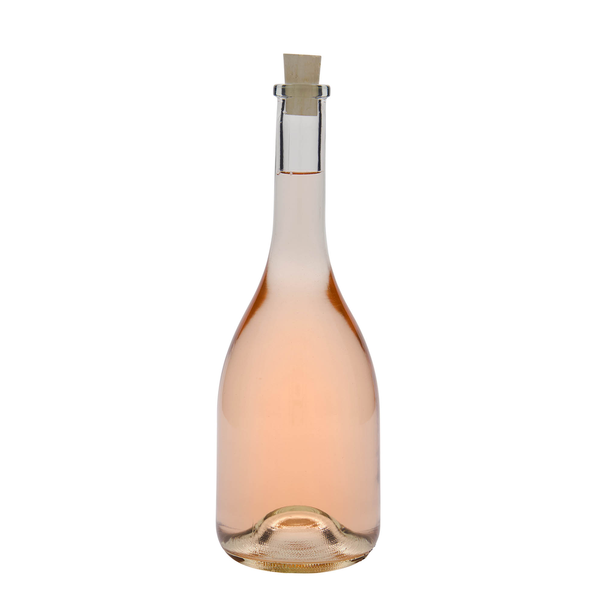 750 ml Glasflasche 'Rustica', Mündung: Kork 750 ml Glasflasche 'Rustica', Mündung: Kork