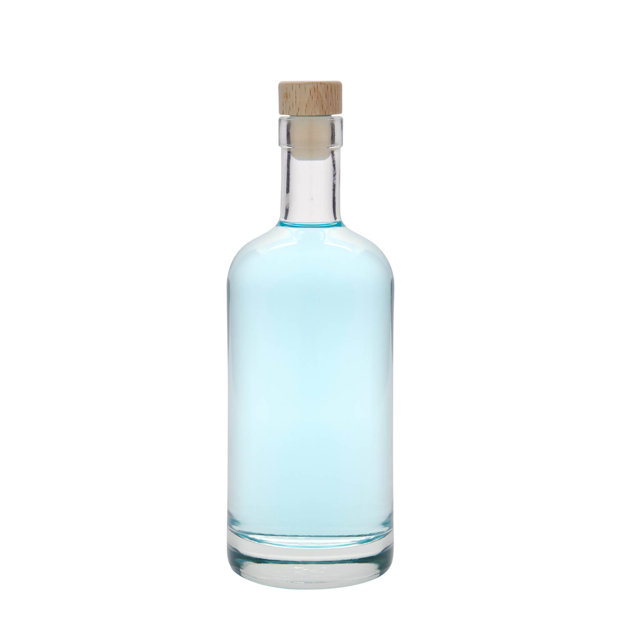 500 ml Glasflasche 'Linea Uno', Mündung: Kork 500 ml Glasflasche 'Linea Uno', Mündung: Kork