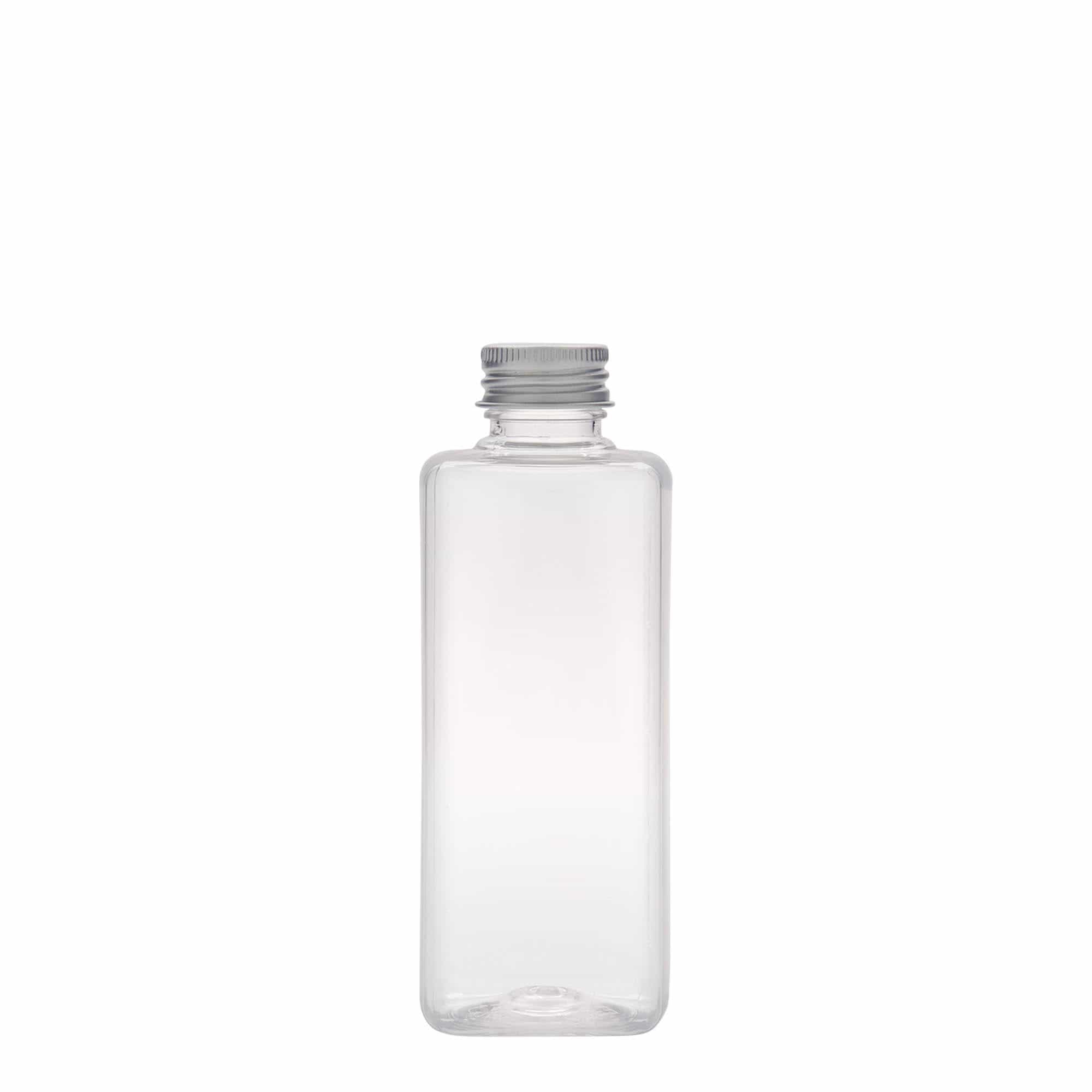 200 ml PET-Flasche „Karl“, quadratisch, Kunststoff, Mündung:  24/410