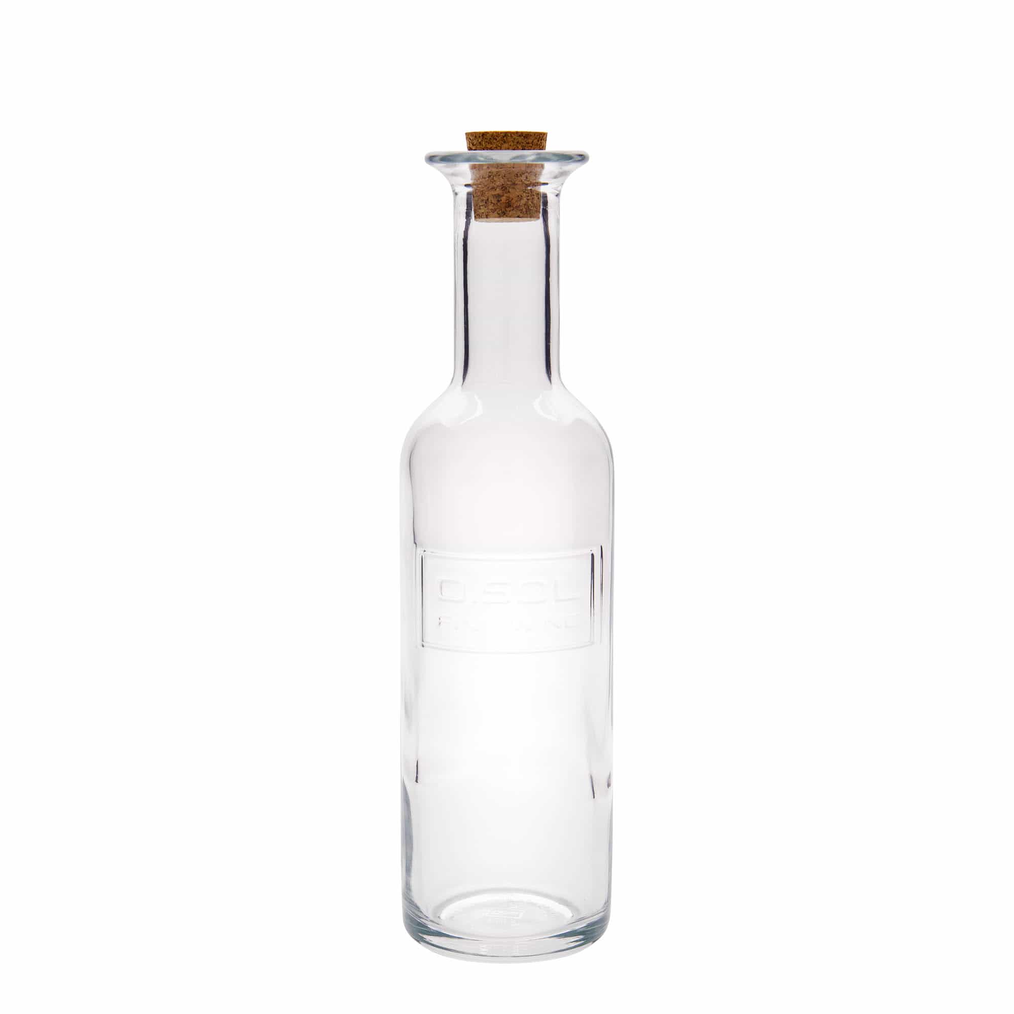 500 ml Glasflasche „Optima Fine Wine“, Mündung: Kork