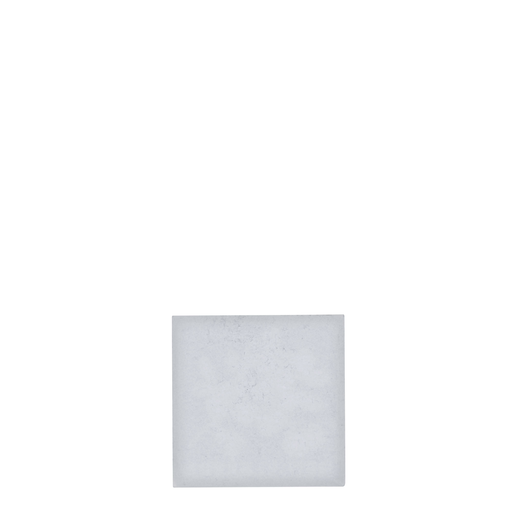 Zinnetikett „Heidelbeere“, quadratisch, Metall, silber