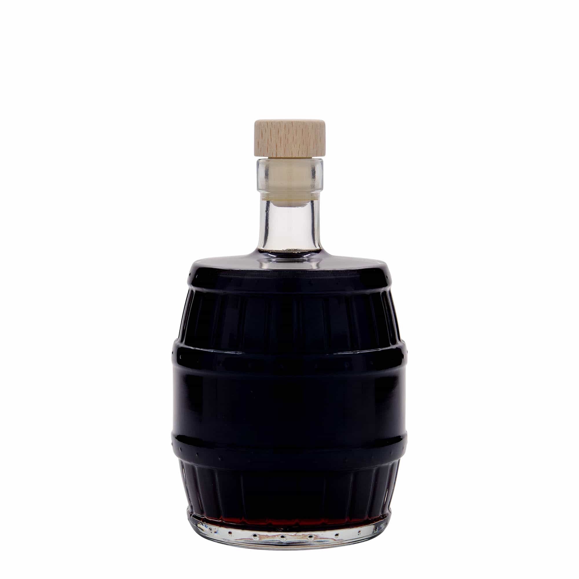 500 ml Glasflasche 'Fass', Mündung: Kork