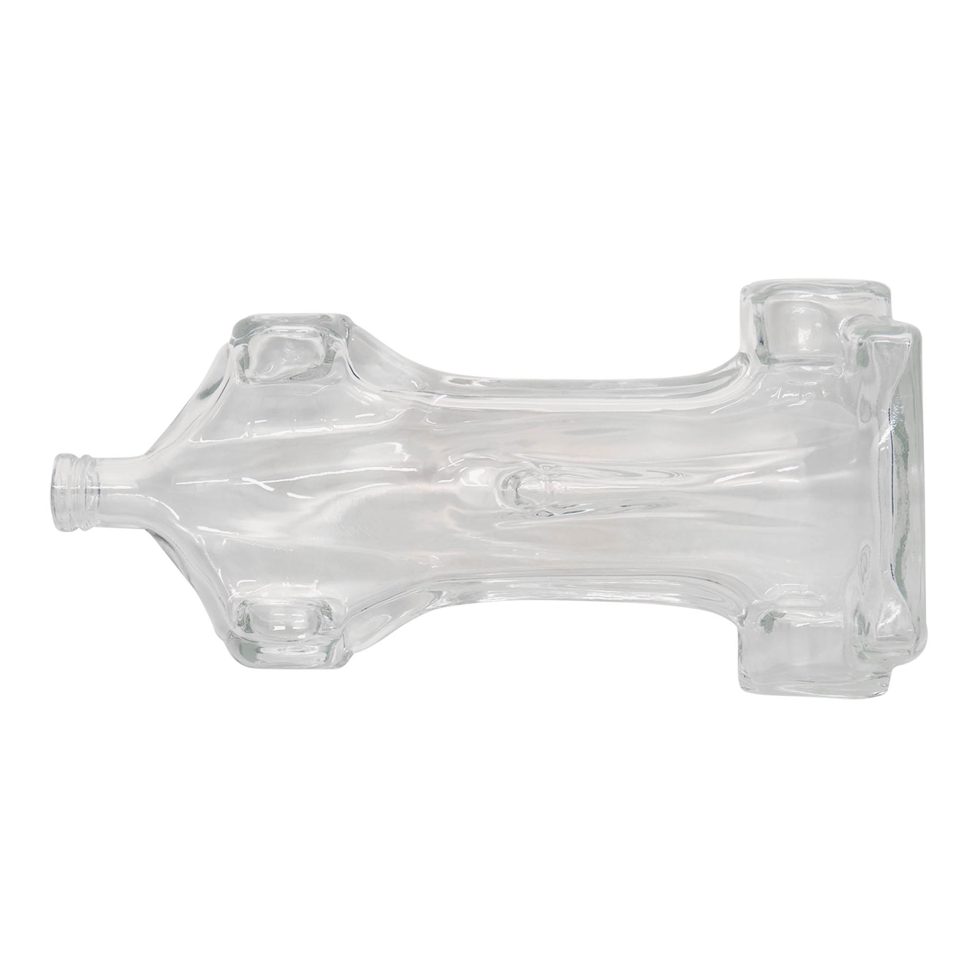 200 ml Glasflasche 'Rennwagen', Mündung: Kork