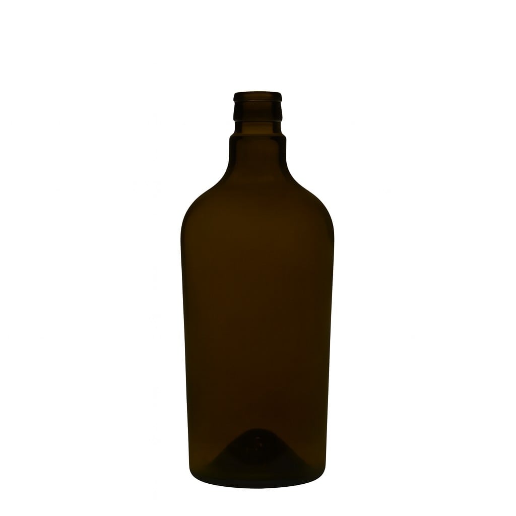 750 ml Essig-/Ölflasche 'Oleum', Glas, antikgrün, Mündung: DOP