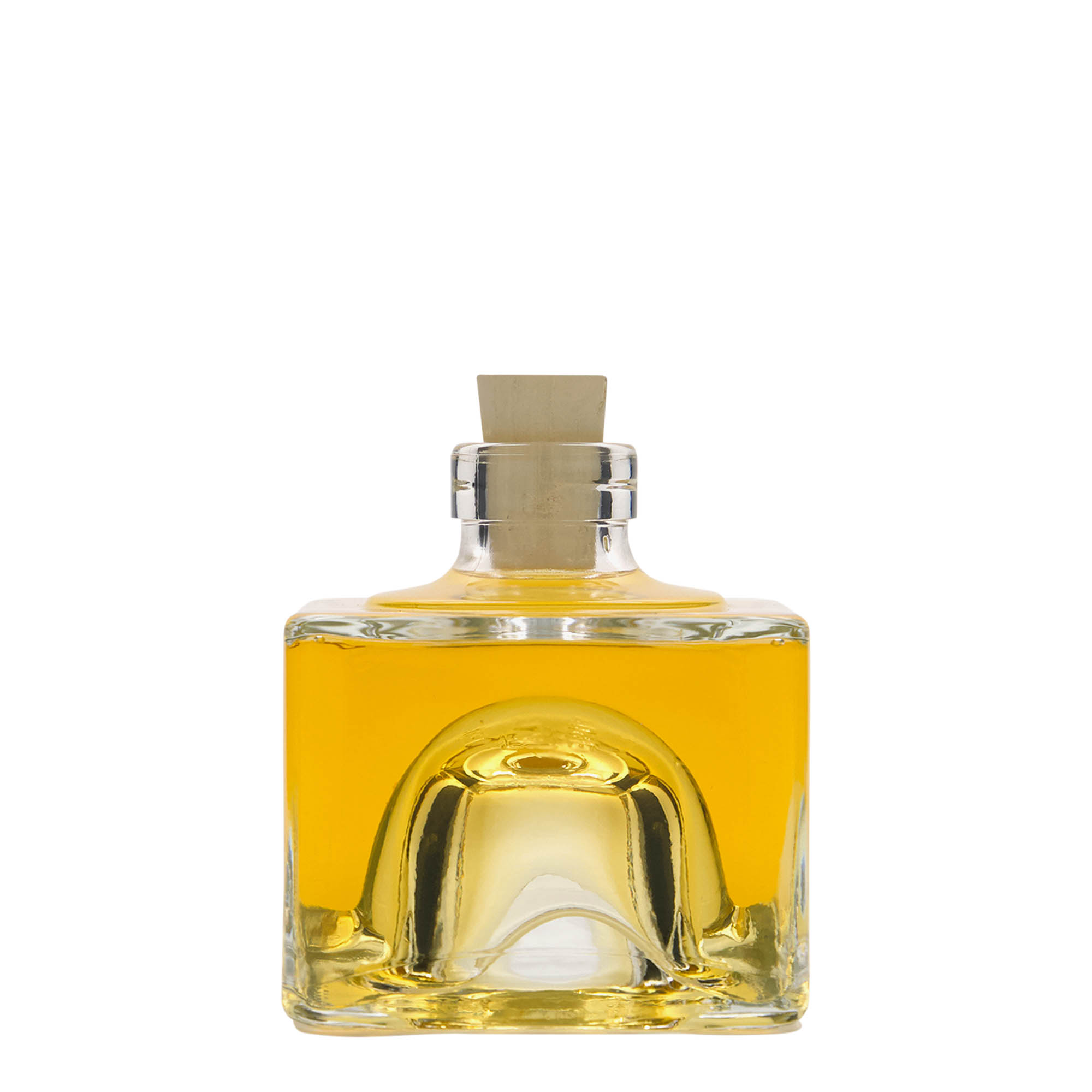 200 ml Glasflasche „Cocolores“, quadratisch, Mündung: Kork