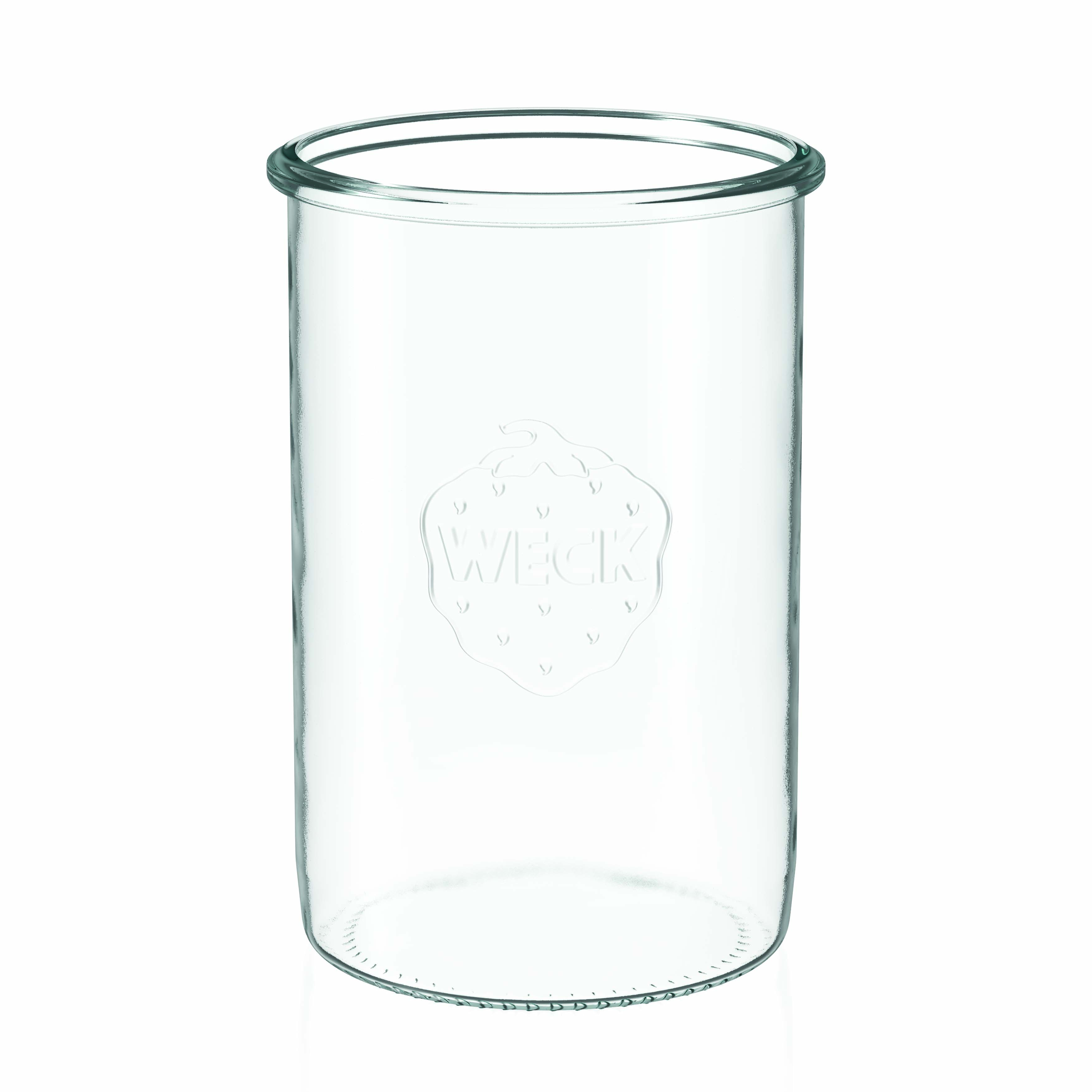 6x 1000 ml WECK-Sturzglas mit Glasdeckel RR 100