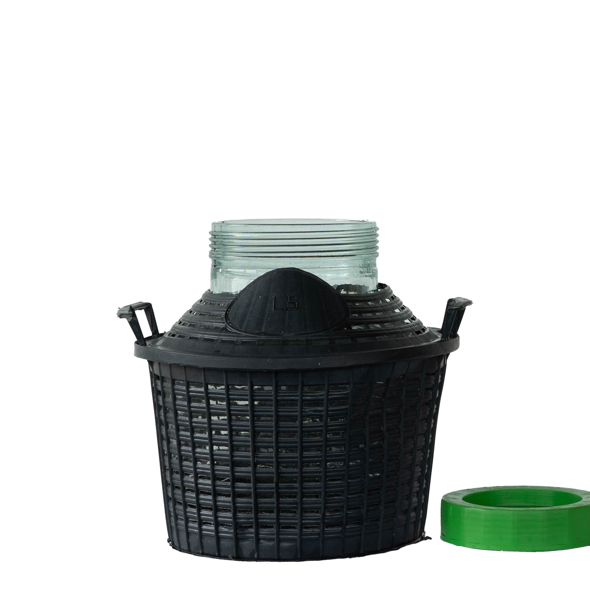 5 l Ballonflasche Weithals, Glas, Mündung: Schraubverschluss 5 l Ballonflasche Weithals, Glas, Mündung: Schraubverschluss