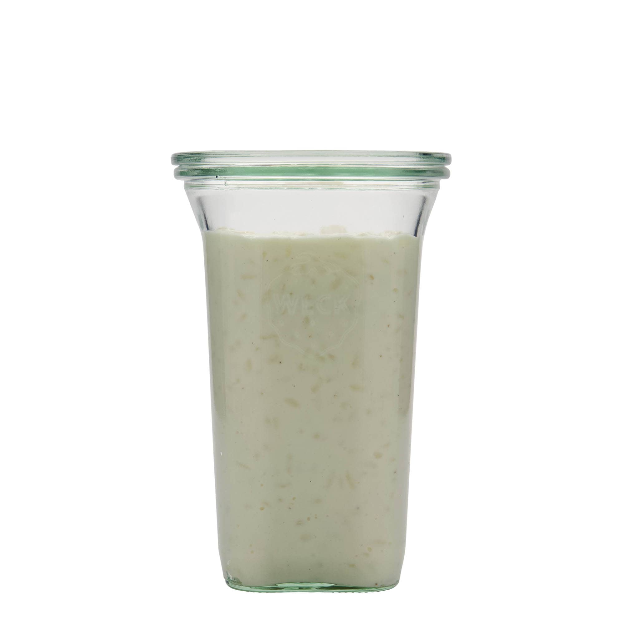 795 ml WECK-Quadroglas, quadratisch, Mündung: Rundrand