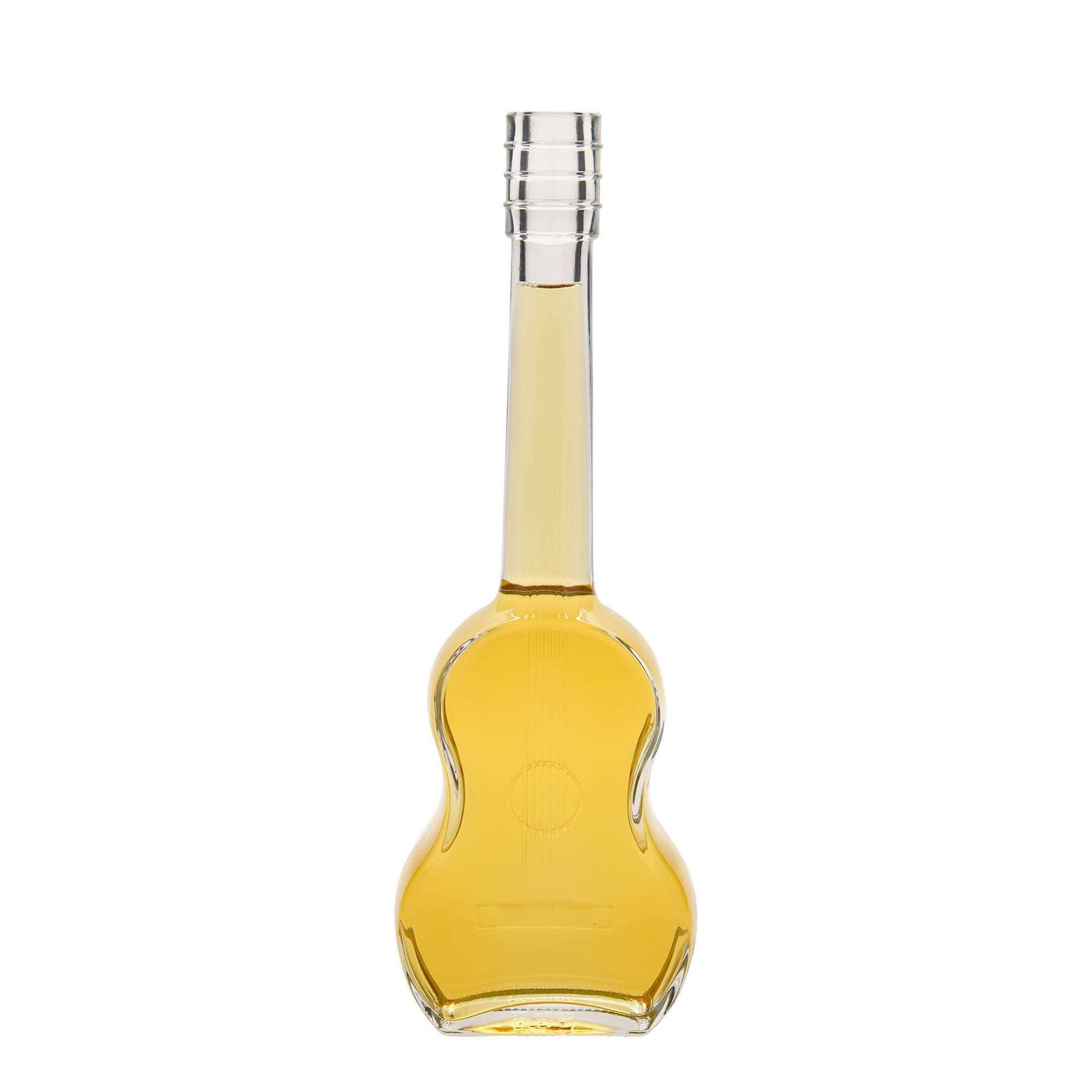 500 ml Glasflasche 'Gitarre', Mündung: Kork