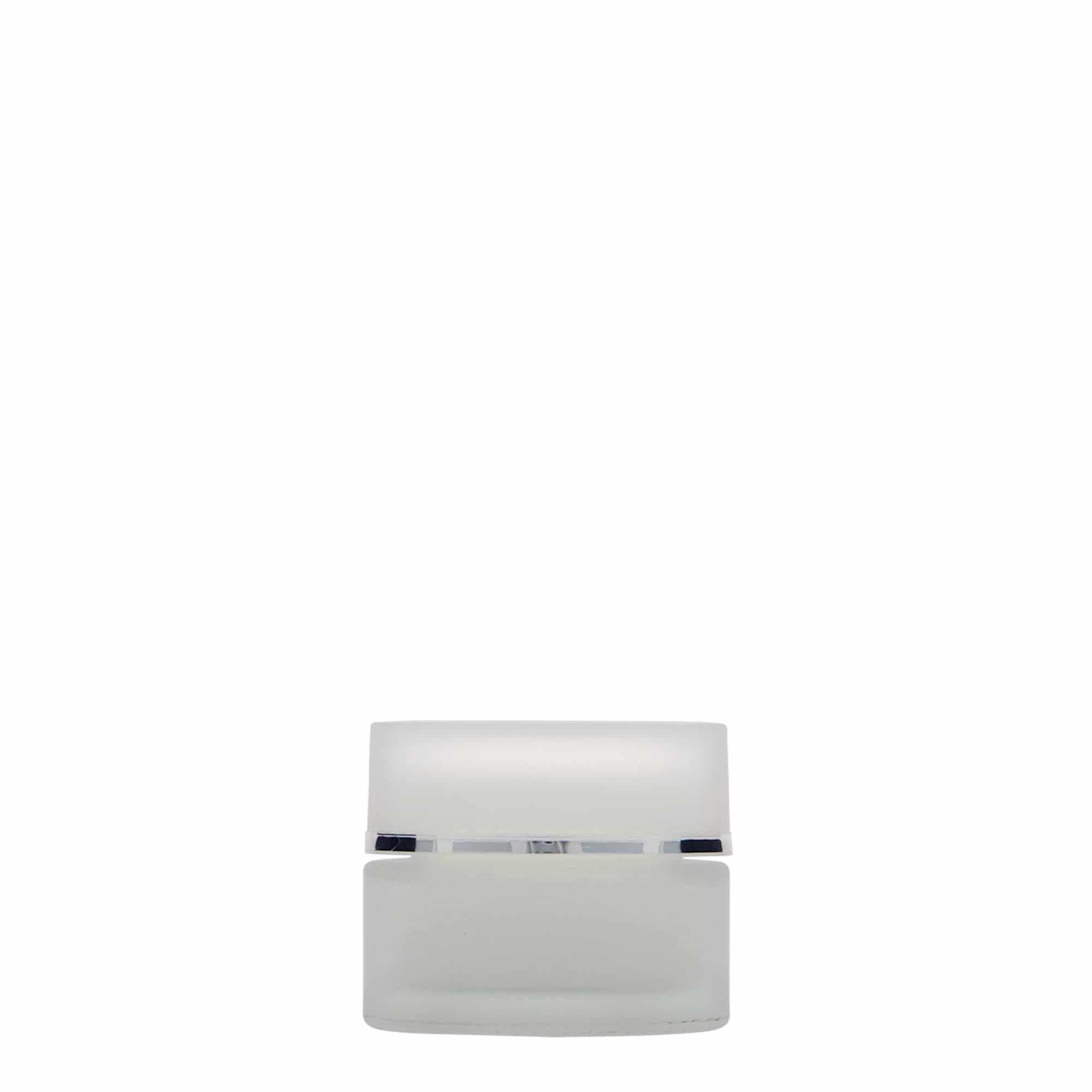 15 ml Tiegel 'Platin Edition', Glas, geeist, Mündung: Schraubverschluss