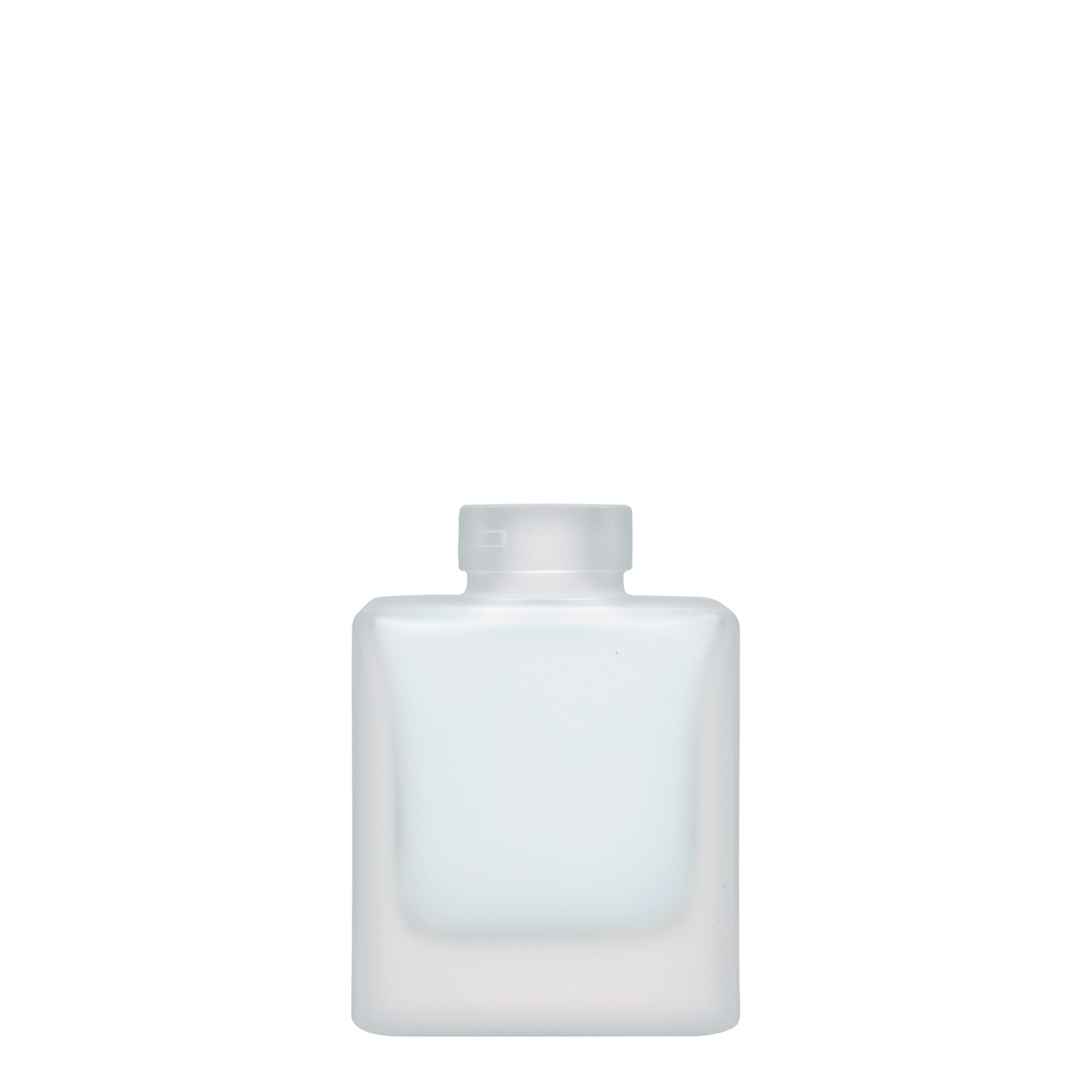 100 ml Glasflasche 'Cube', quadratisch, geeist, Mündung: Kork 100 ml Glasflasche 'Cube', quadratisch, geeist, Mündung: Kork
