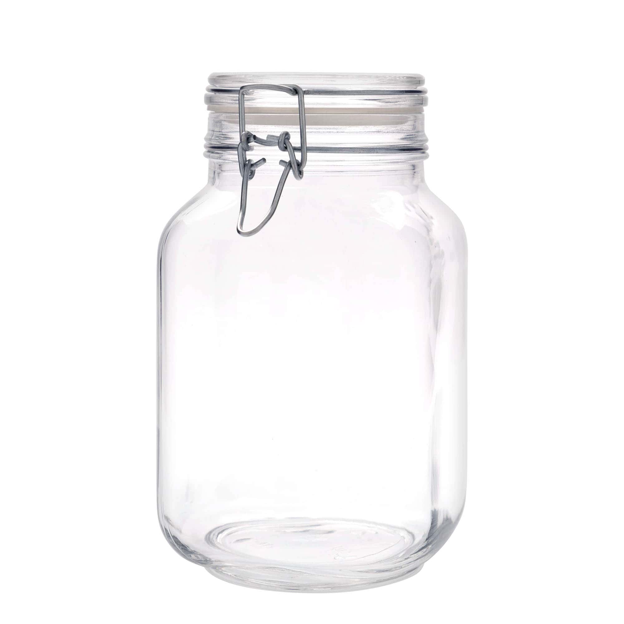 2.000 ml Drahtbügelglas „Fido“, quadratisch, Mündung: Drahtbügelverschluss