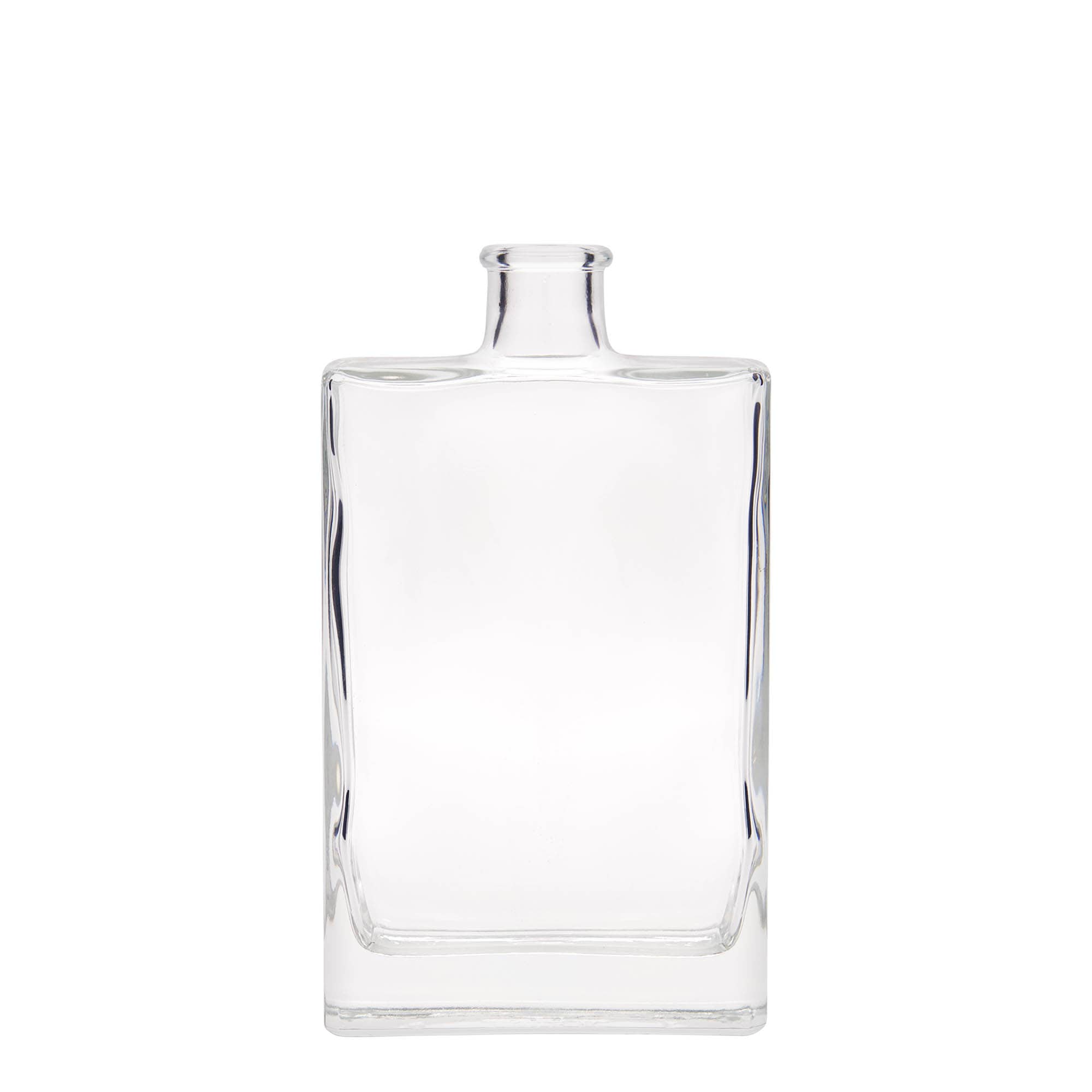 350 ml Glasflasche 'Julia', rechteckig, Mündung: Kork