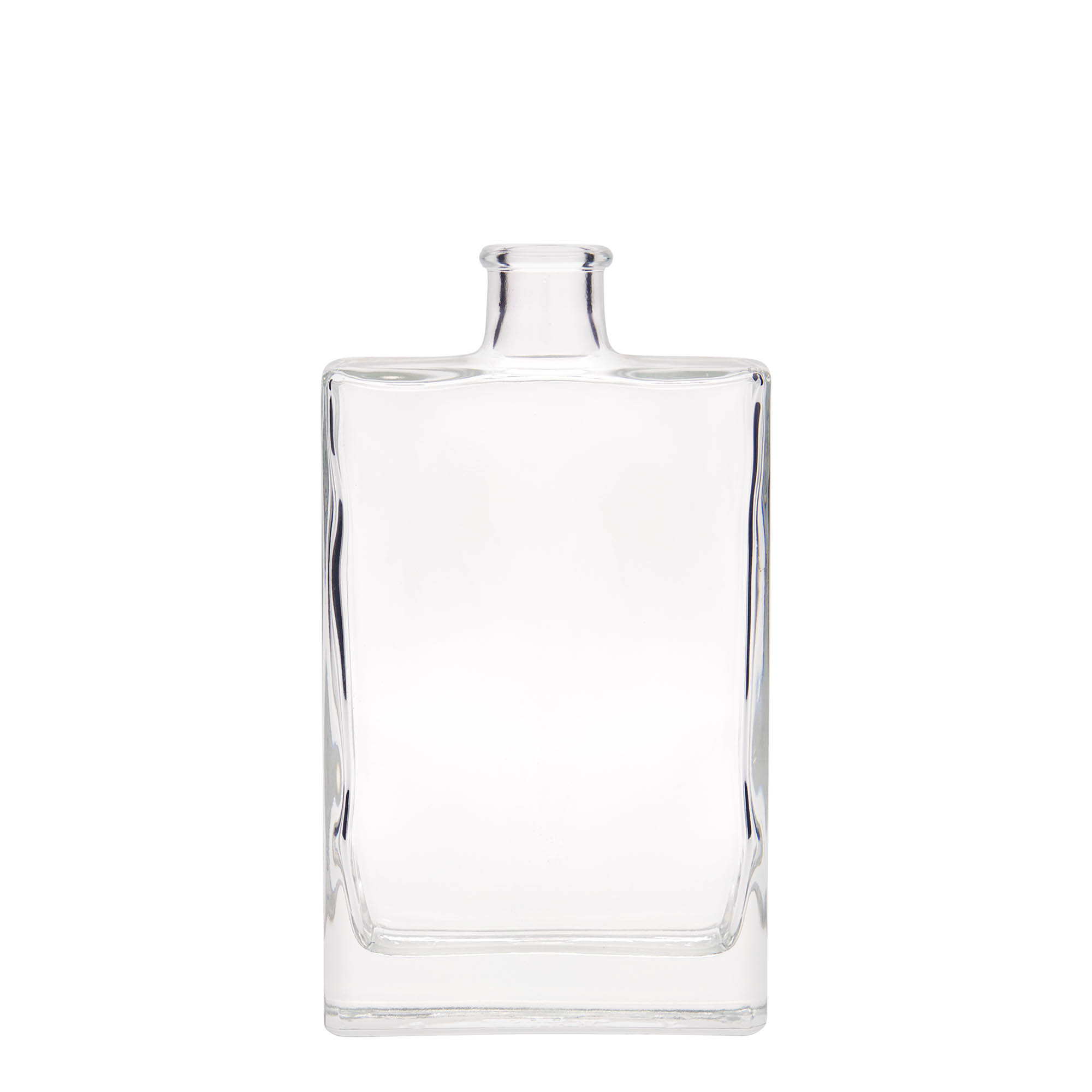 350 ml Glasflasche „Julia“, rechteckig, Mündung: Kork