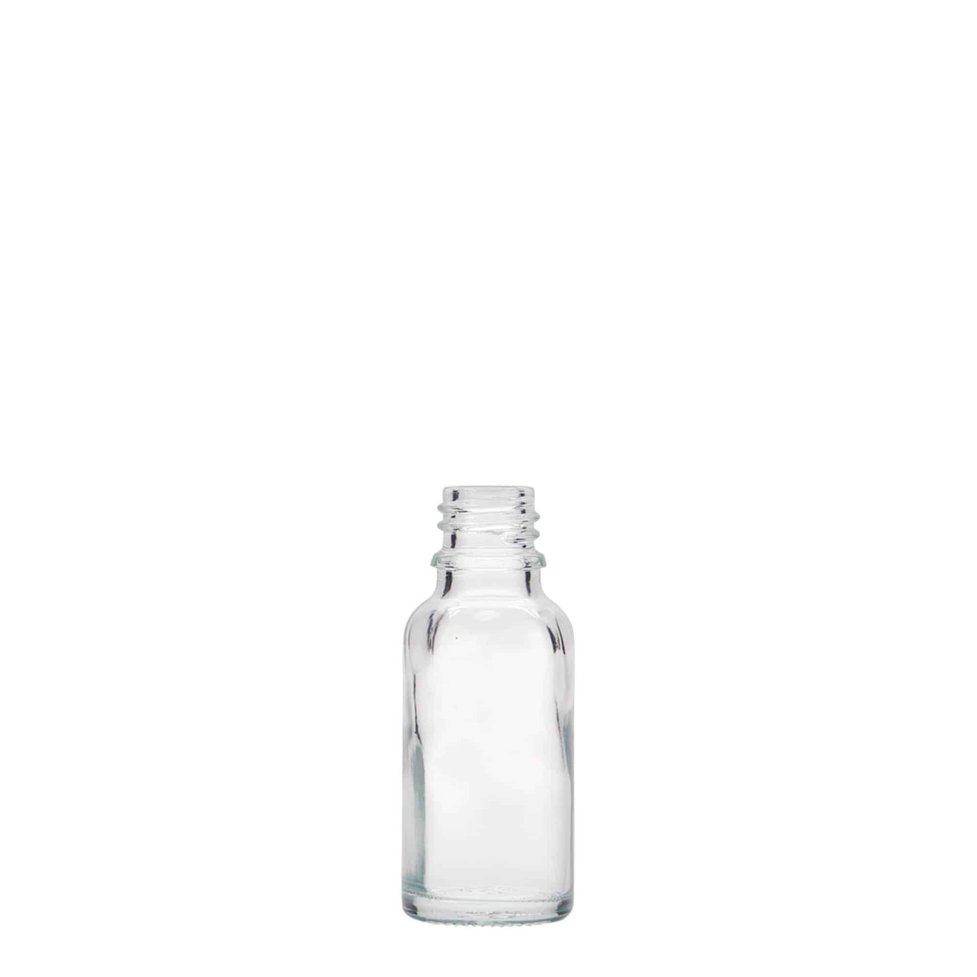 20 ml Medizinflasche, Glas, Mündung: DIN 18