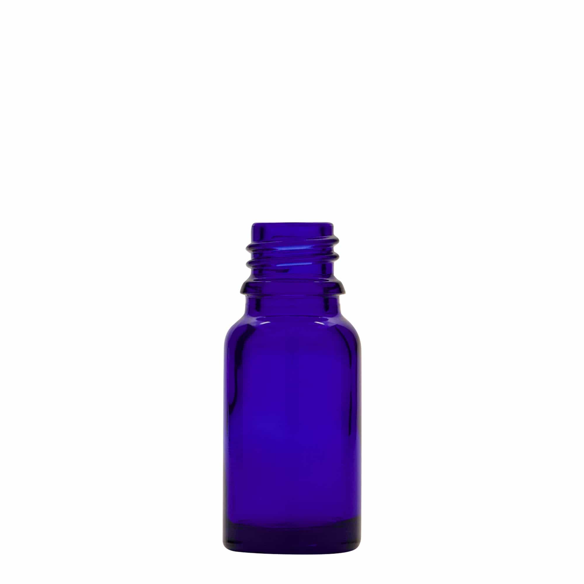 10 ml Pipettenflasche Medizin, Glas, royalblau-rot, Mündung: DIN 18 10 ml Pipettenflasche Medizin, Glas, royalblau-rot, Mündung: DIN 18