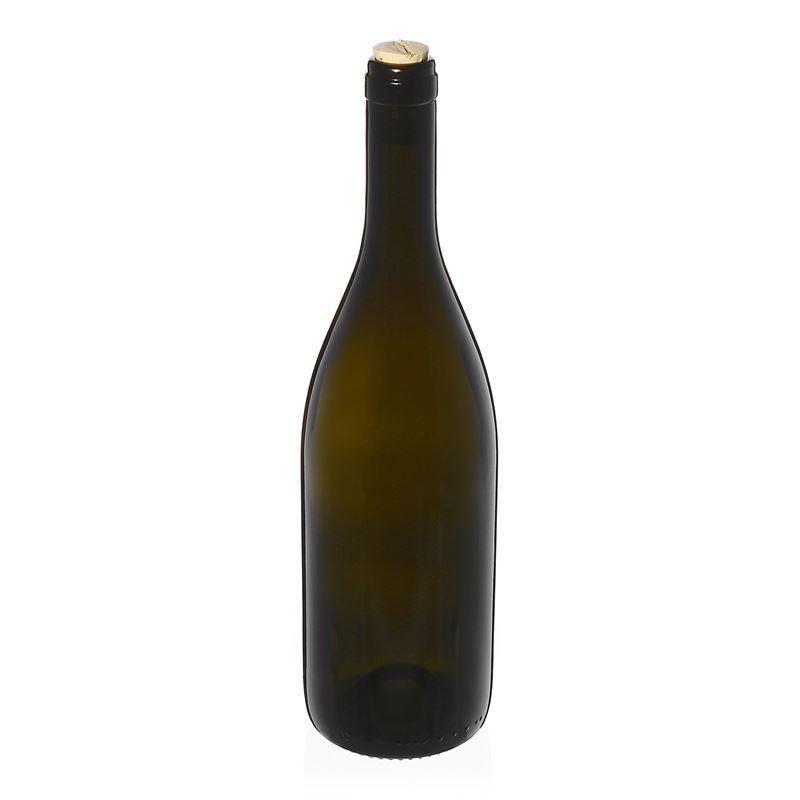 750 ml Weinflasche „Tiffany“, antikgrün, Mündung: Kork